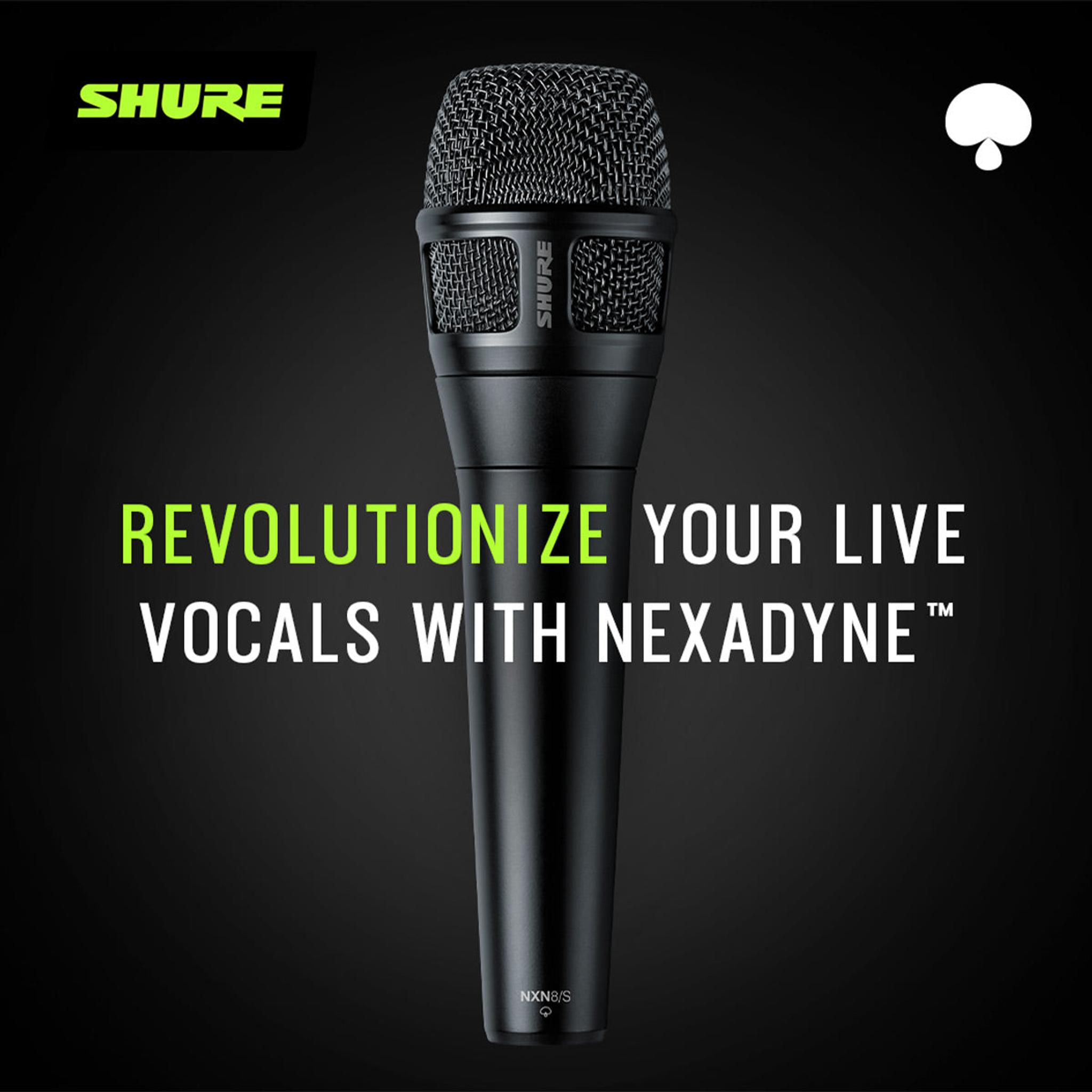 Shure Nexadyne NXN8/S Supercardioid XLR Handheld Vocal Microphone (Black) thumbnail 9
