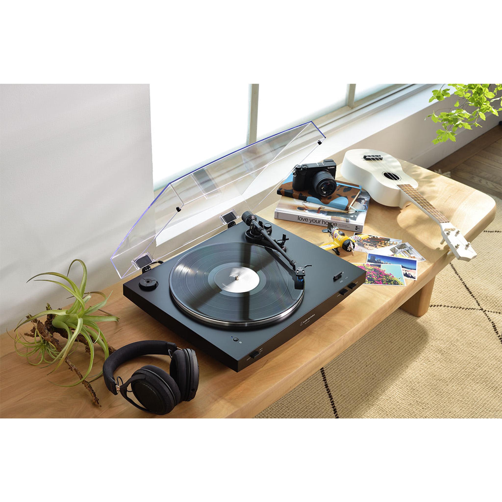Audio-Technica AT-LP3xBT Fully Automatic Wireless Belt-Drive Turntable with Bluetooth (Black) thumbnail 4