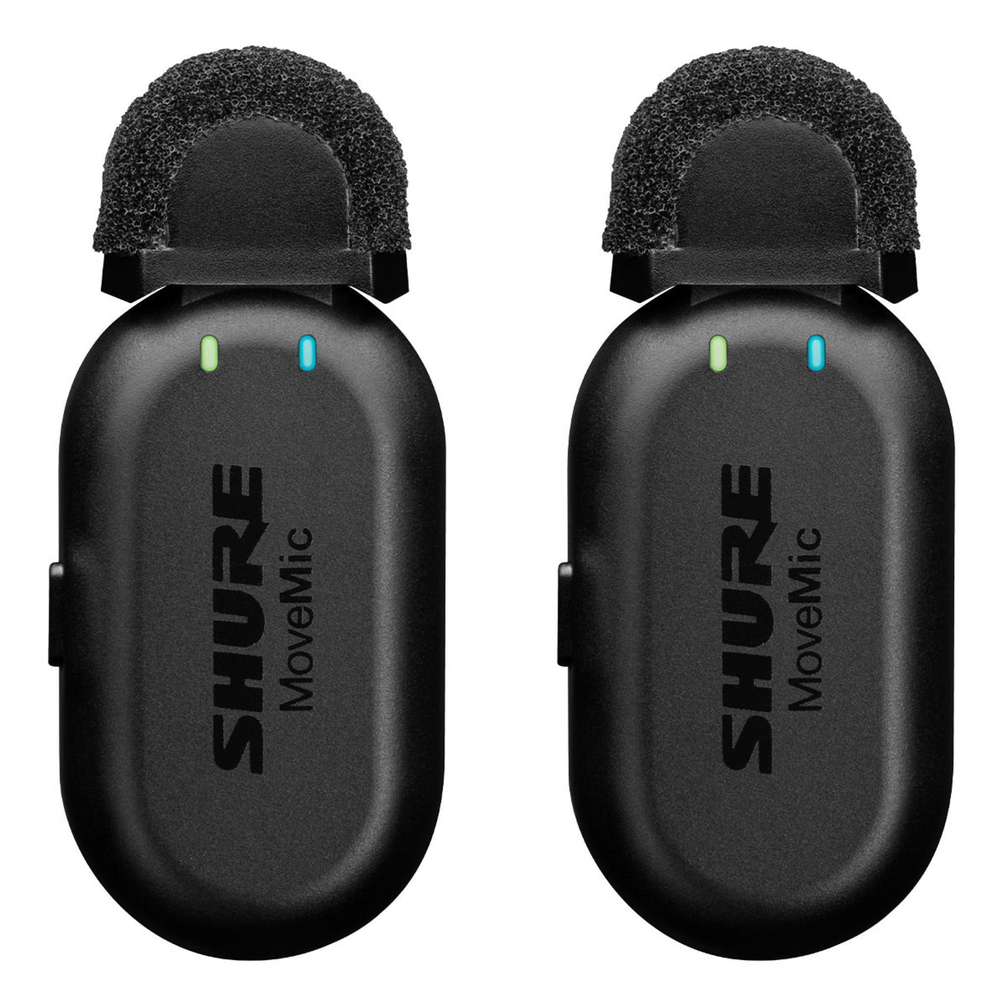 Shure MoveMic Two 2-Channel Direct to Phone Wireless Lavalier Microphone System thumbnail 6