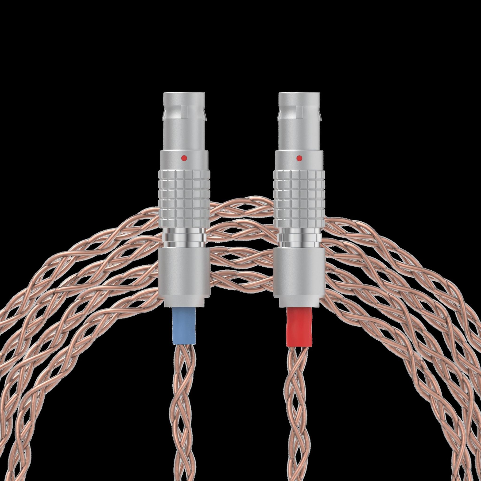 Dekoni Audio Ensemble 4-Pin XLR 52" PCUHD Cable with 2 Pin Utopia Lemo Headphone Connectors thumbnail 5