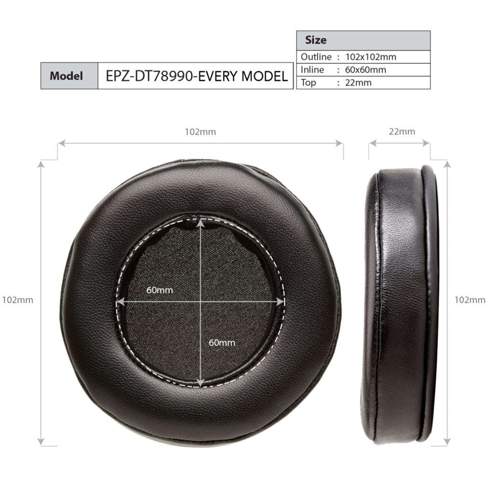 Dekoni Audio EPZ-DT78990-ELVL Replacement Ear Pads for Beyerdynamic DT and AKG K Series Elite Velour thumbnail 3