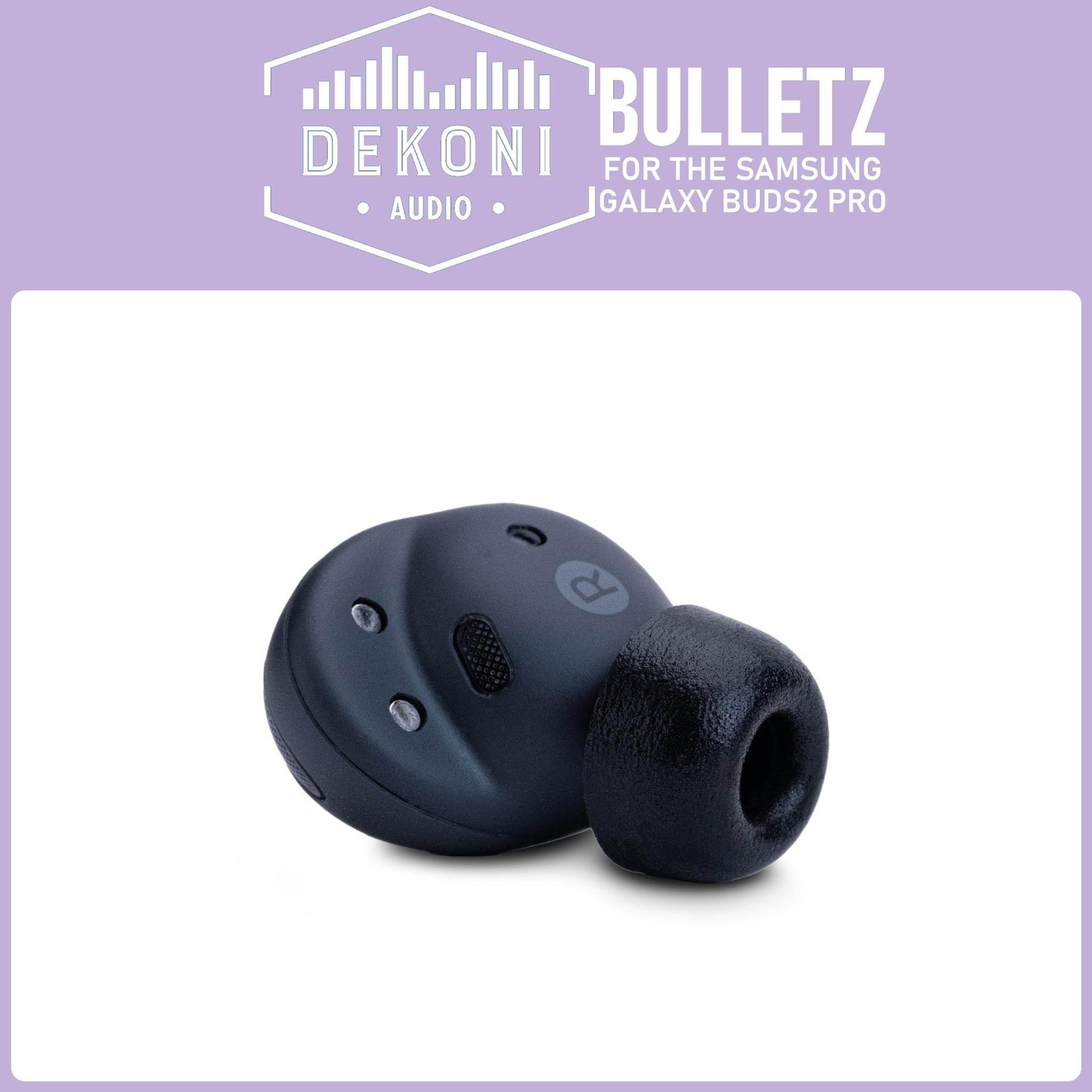 Memory Foam Isolation Earphone Tips Black - Samsung Galaxy Buds2 Pro thumbnail 2