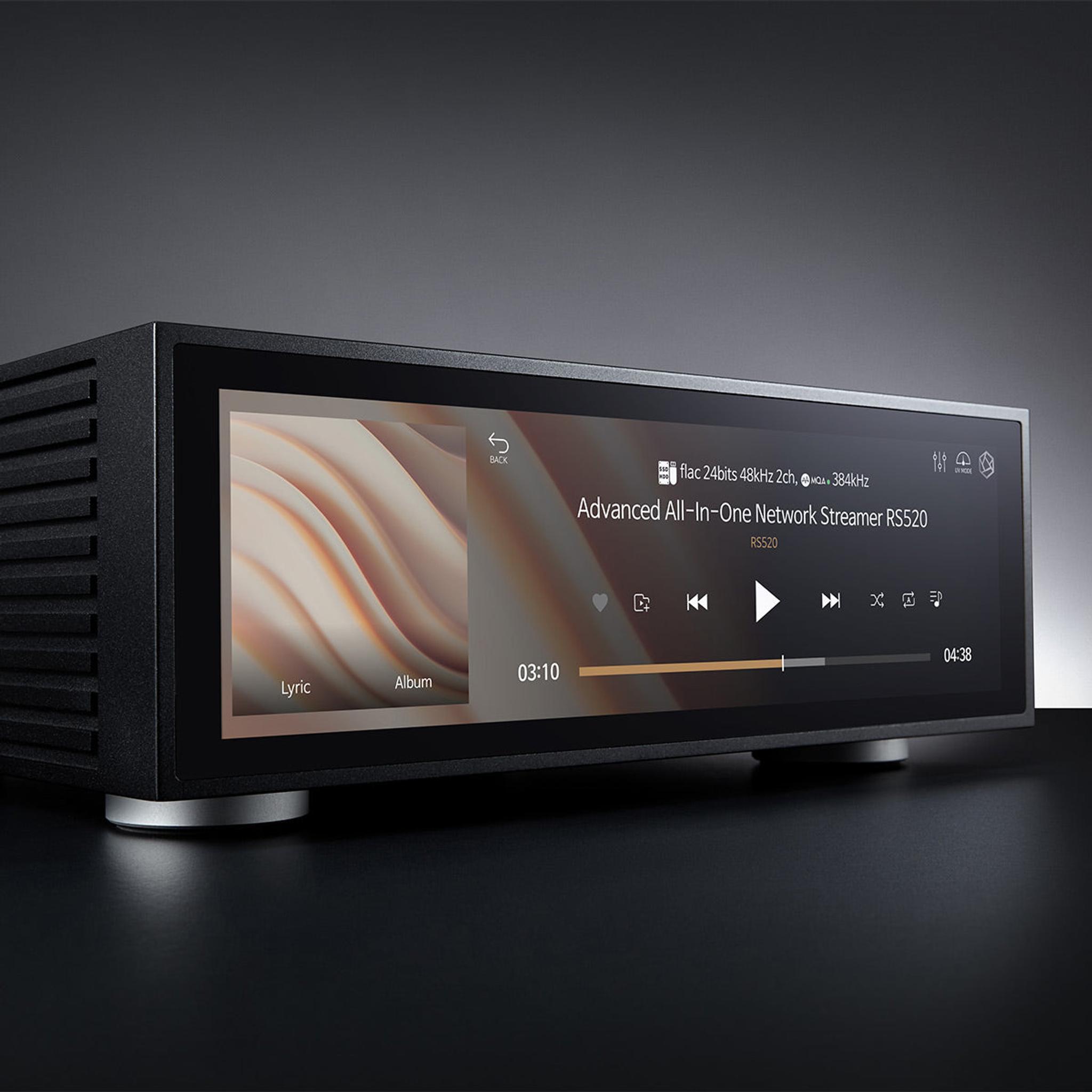 HiFi Rose RS520 Wireless Network Streamer & Integrated Amplifier with Built-In ESS Sabre DAC (Black) with RSA780 Reference CD Drive and Ripper thumbnail 8