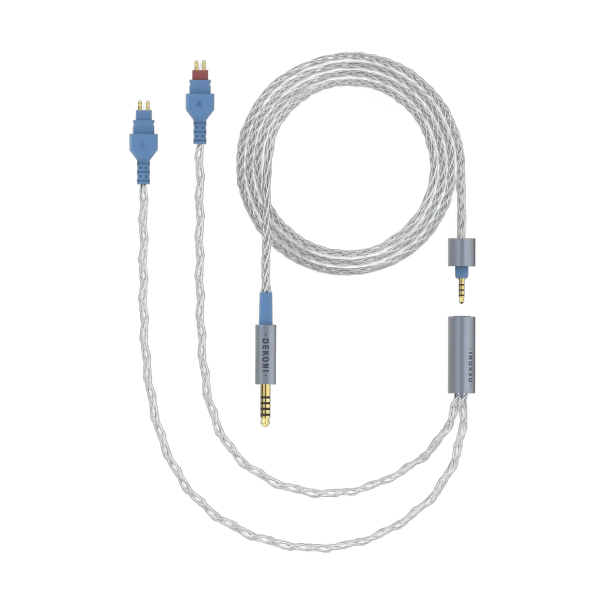 Dekoni Audio Ensemble 4.4mm 64" Braided Cable with HD600 Headphone Connectors