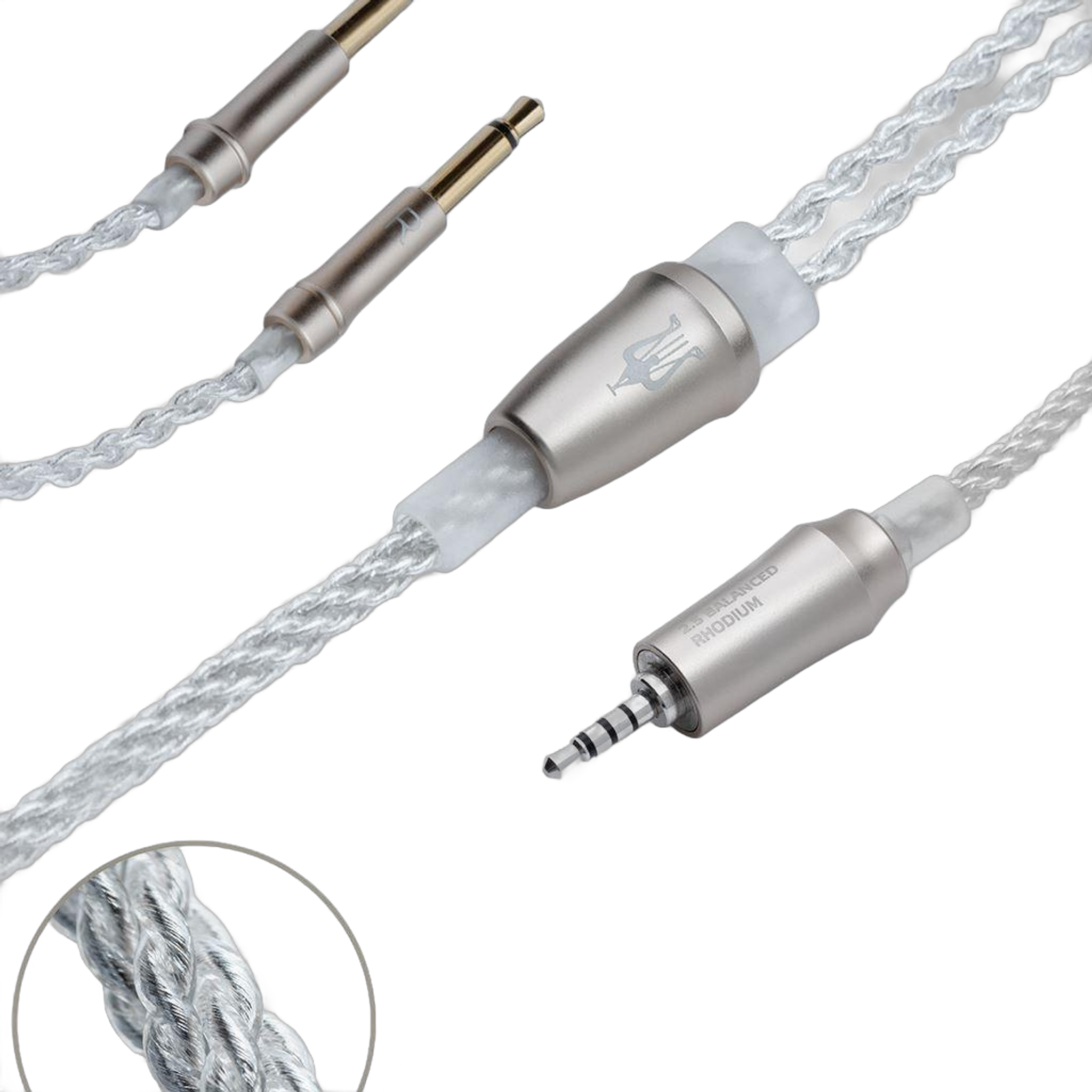 Meze Audio 99 Series Silver Replacement cable (2.5mm, 3.5mm or 4.4mm) - Image 1
