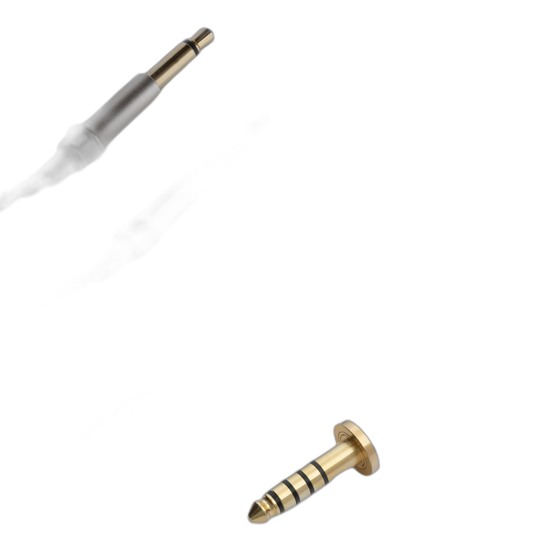 Meze Audio Mono 3.5mm to Balanced 4.4mm Silver-Plated Headphone Cable - 3.9ft.