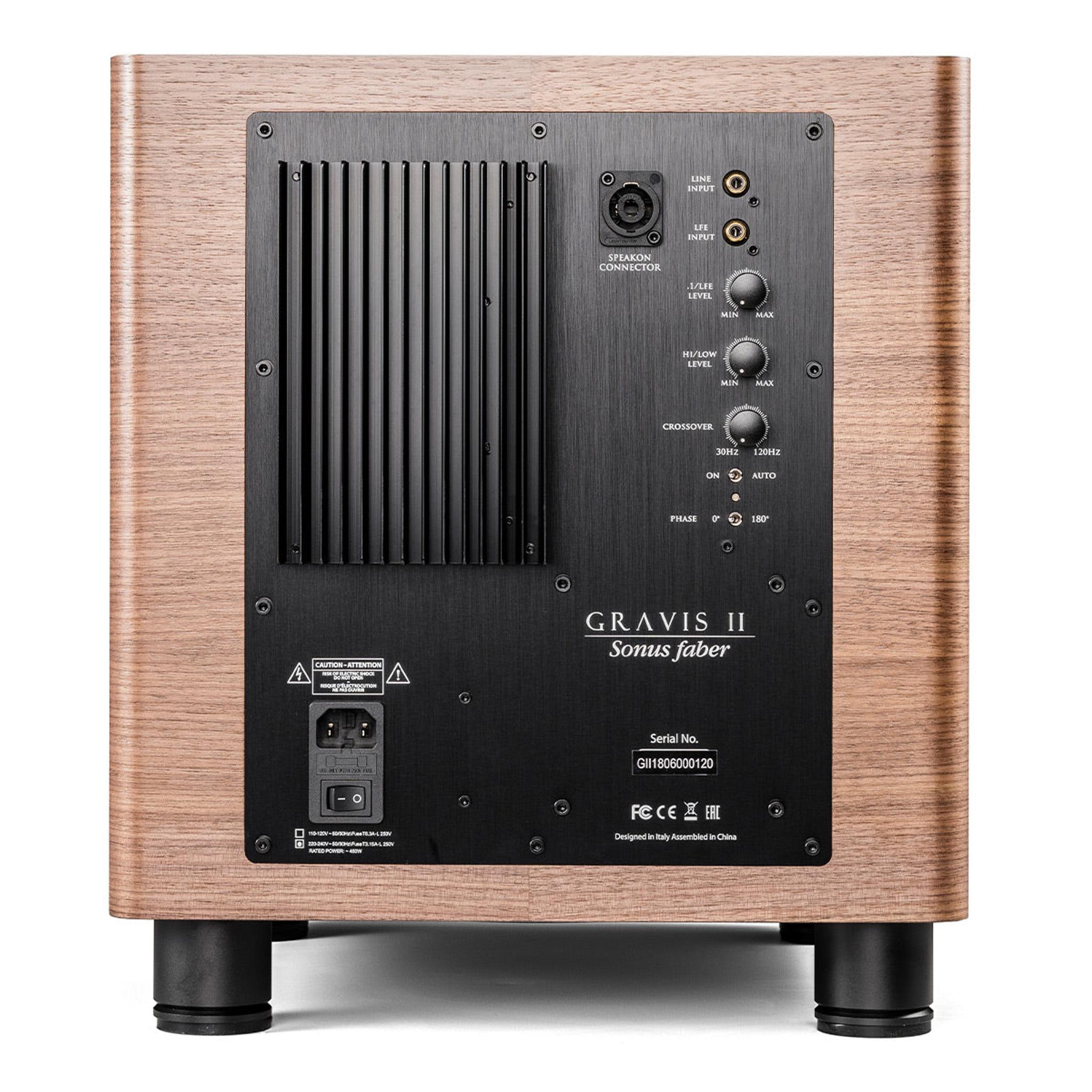 Sonus faber Gravis II Active Subwoofer - Each (Walnut) thumbnail 3