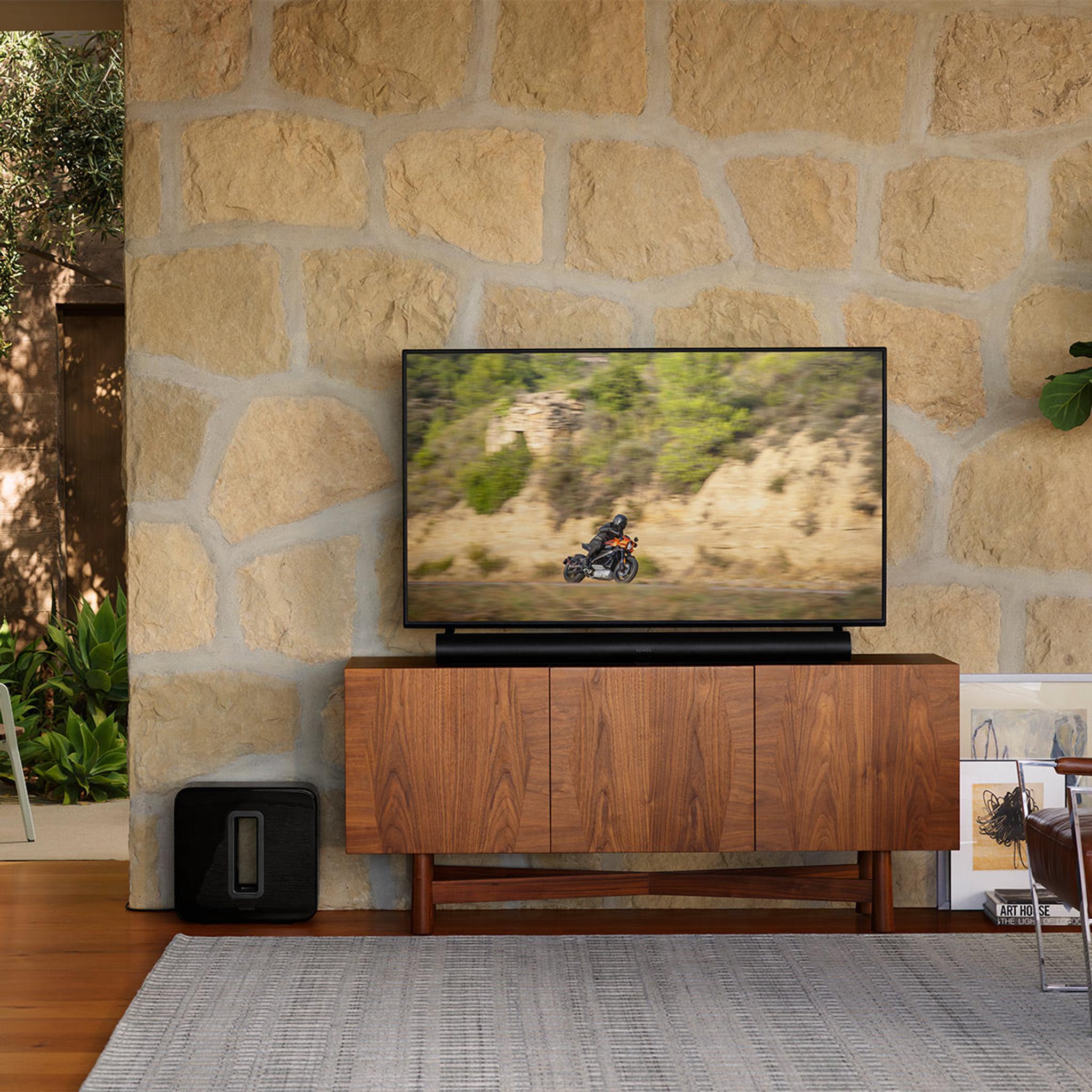 Sonos Premium Immersive Set with Arc Ultra Soundbar, Sub 4 Subwoofer, & Pair of Era 100 Wireless Speakers (Black) thumbnail 9