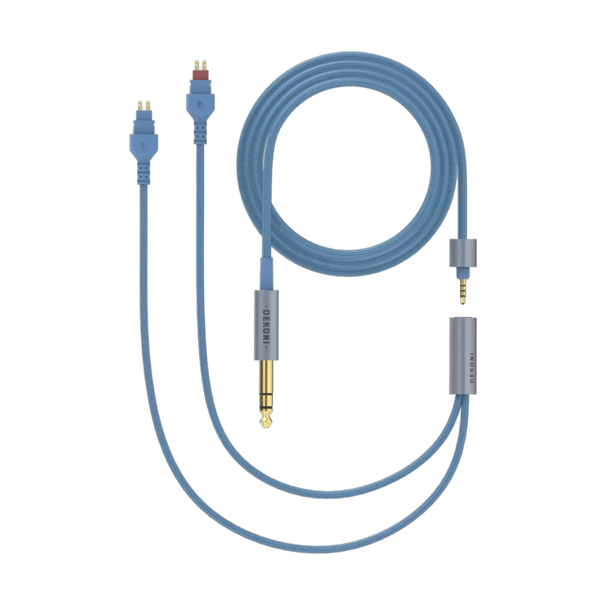 Dekoni Audio Ensemble 1/4" 52" Nylon Wrapped Cable with HD600 Headphone Connectors