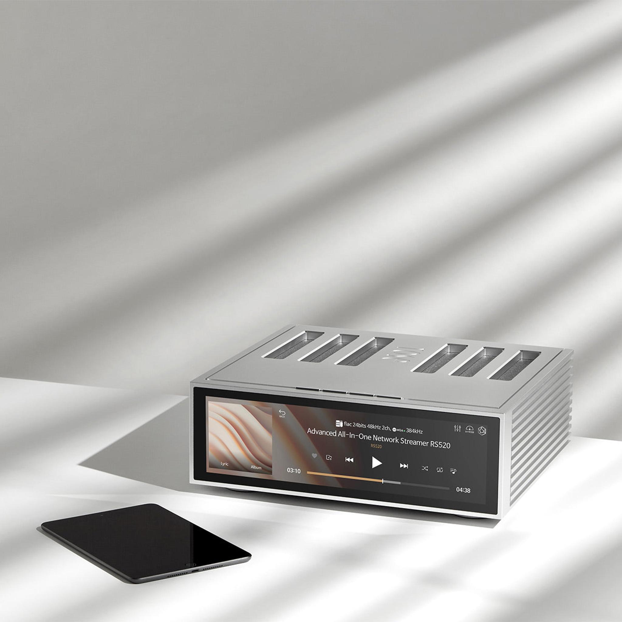 HiFi Rose RS520 Wireless Network Streamer & Integrated Amplifier with Built-In ESS Sabre DAC (Silver) with RSA780 Reference CD Drive and Ripper thumbnail 10