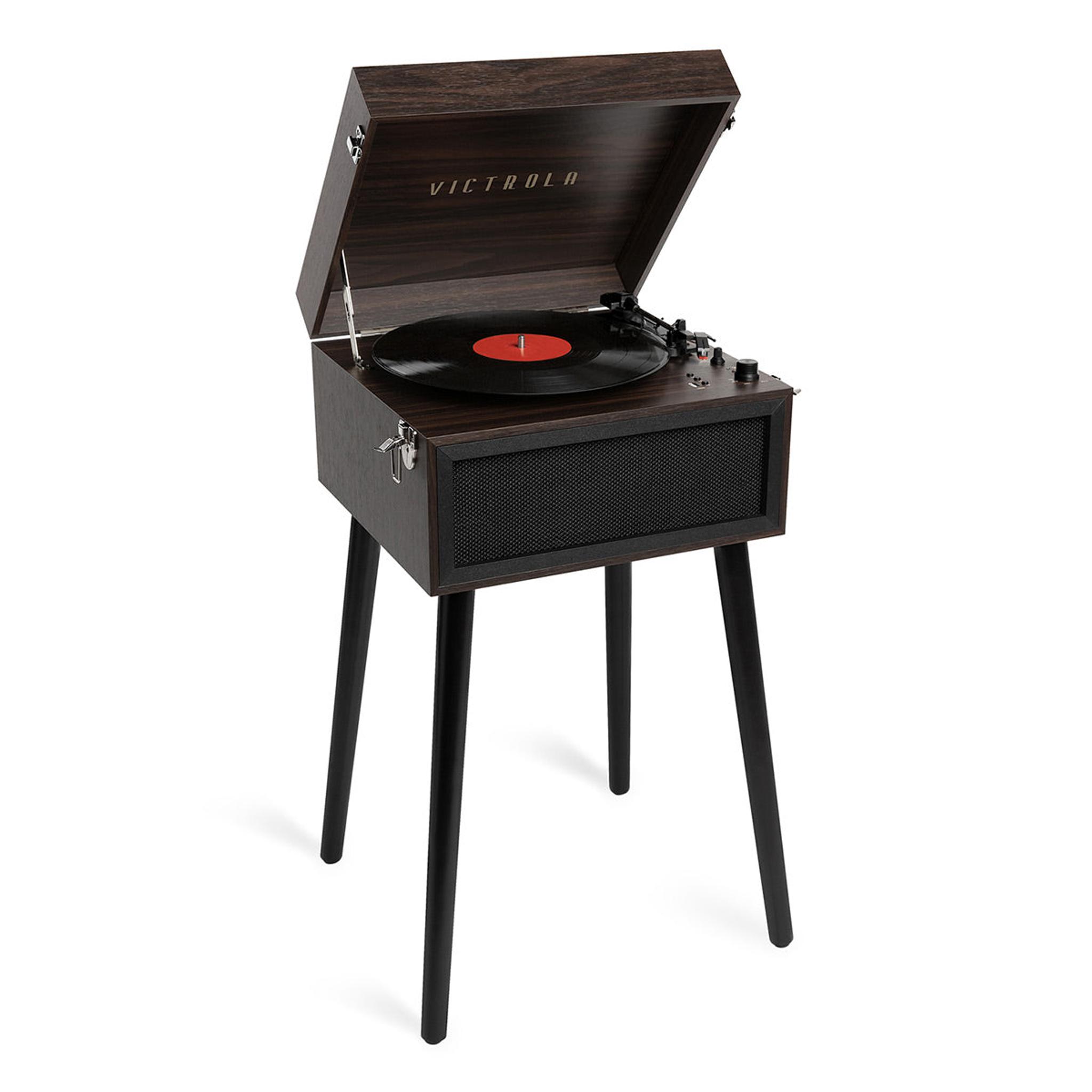 Victrola Liberty Bluetooth Record Player Stand with 3-Speed Turntable (Espresso) thumbnail 10