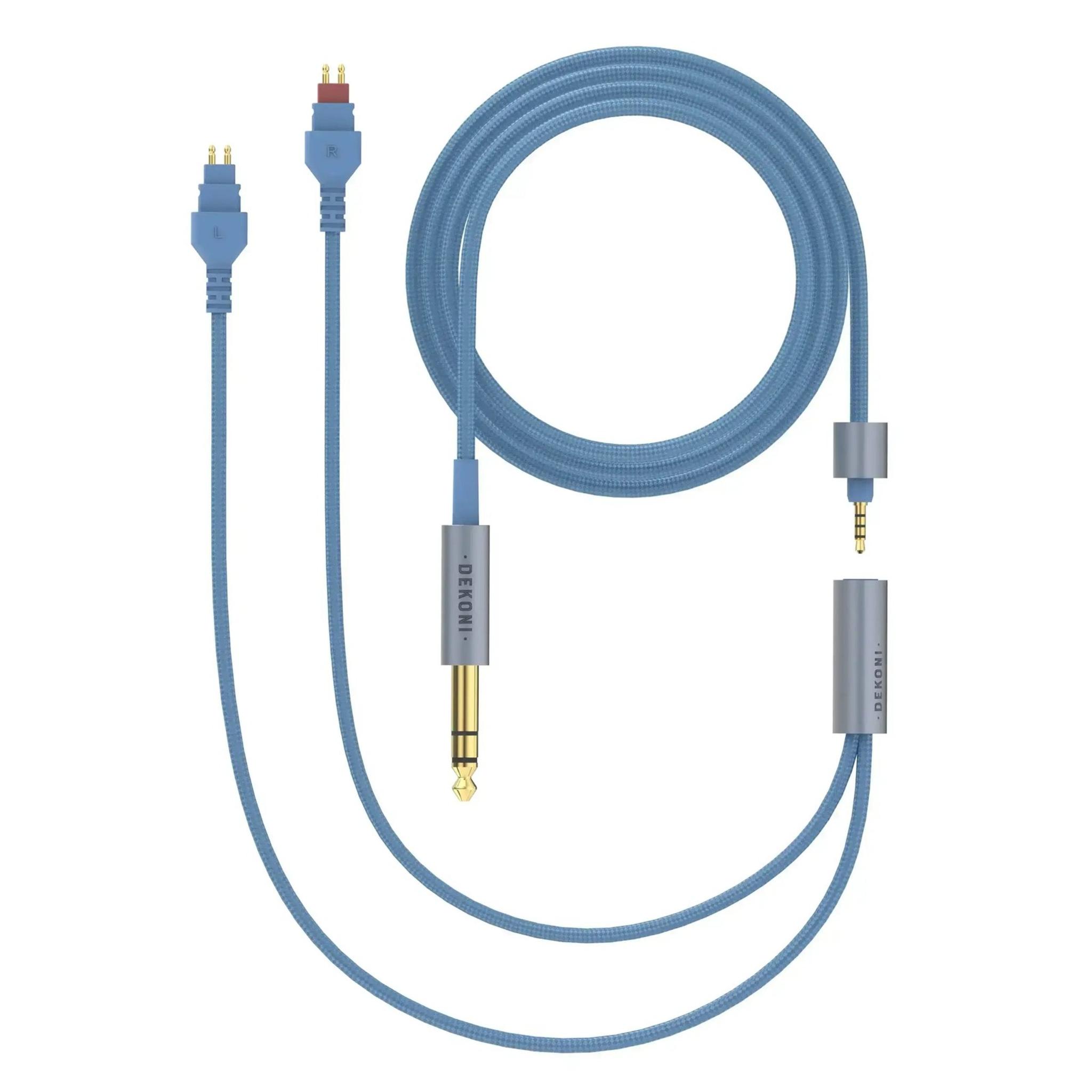 Dekoni Audio Ensemble 1/4" 52" Nylon Wrapped Cable with HD600 Headphone Connectors thumbnail 2