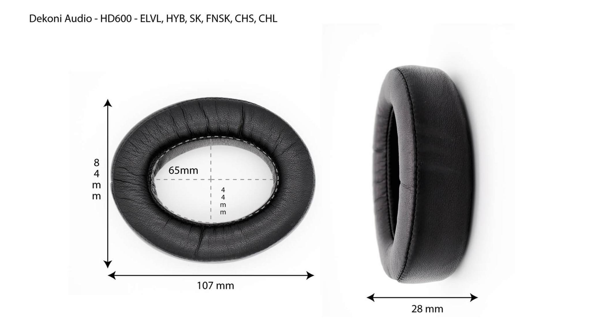 Dekoni Audio EPZ-HD600-FNSK Replacement Ear Pads for Sennheiser HD600 Series Headphones Elite Fenestrated Sheepskin thumbnail 8