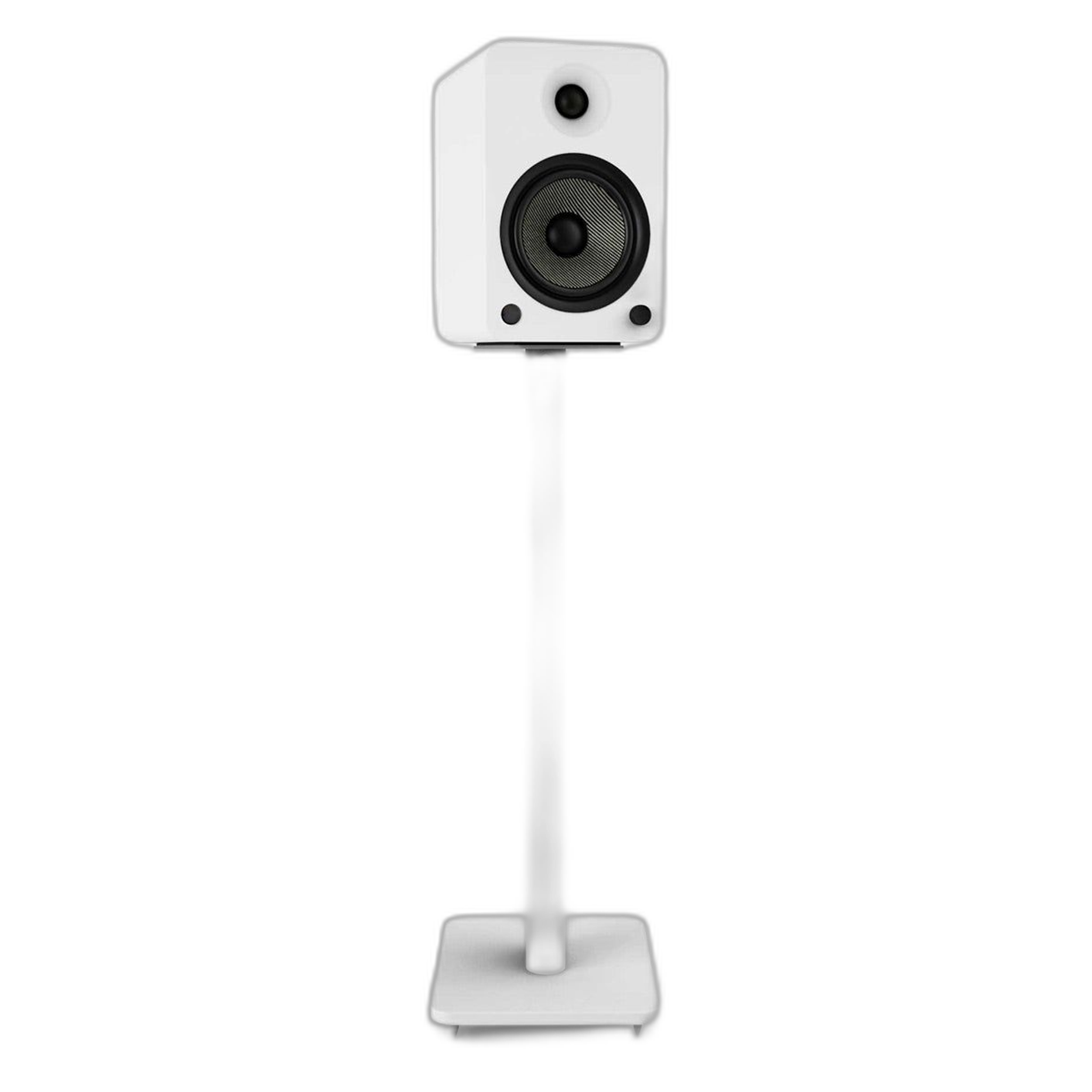 Kanto SP26PL 26" Bookshelf Speaker Stands with Rotating Top Plates and Cable Management - Pair (White) thumbnail 13