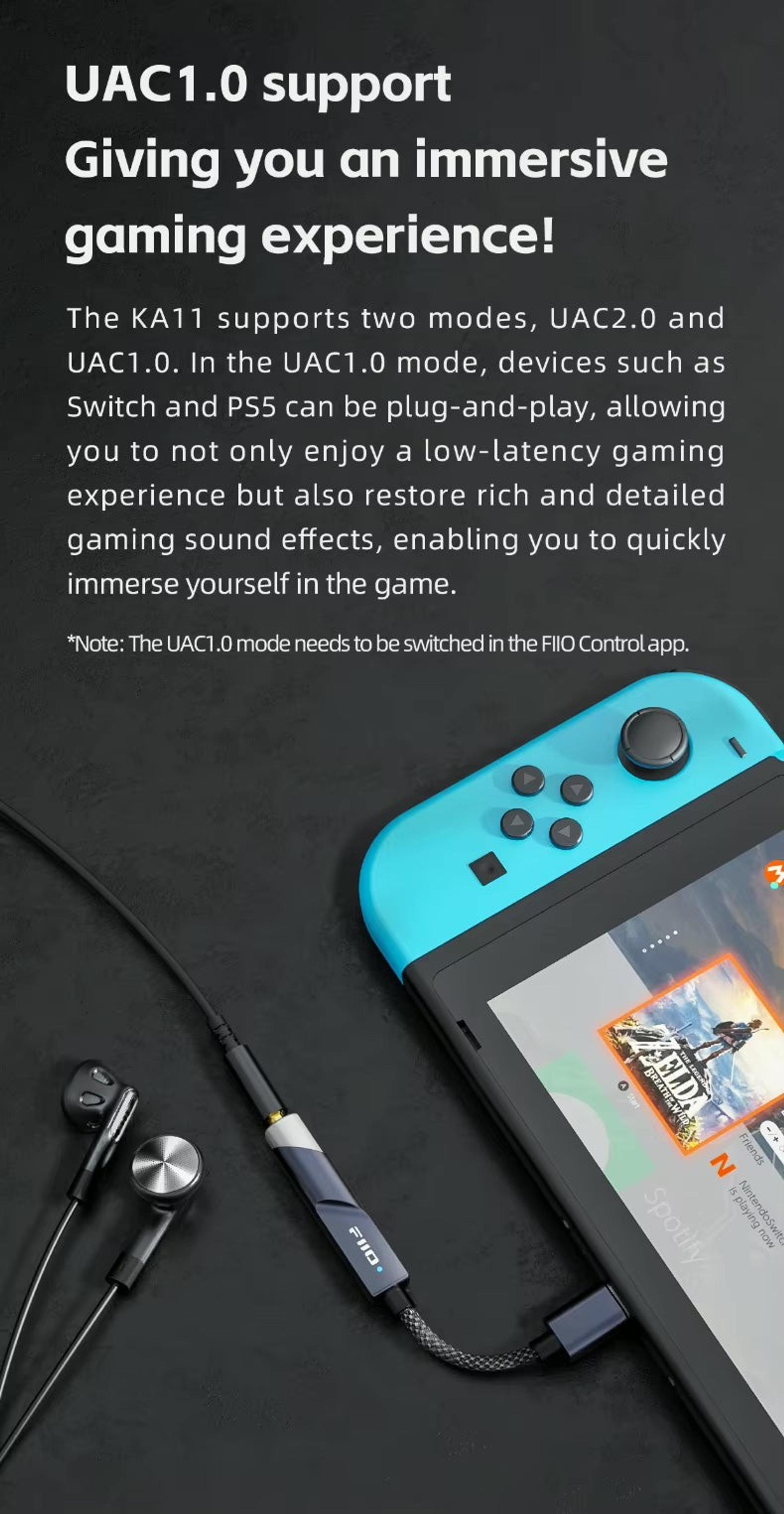 FiiO KA11 Dongle DAC/Headphone Amplifier thumbnail 4