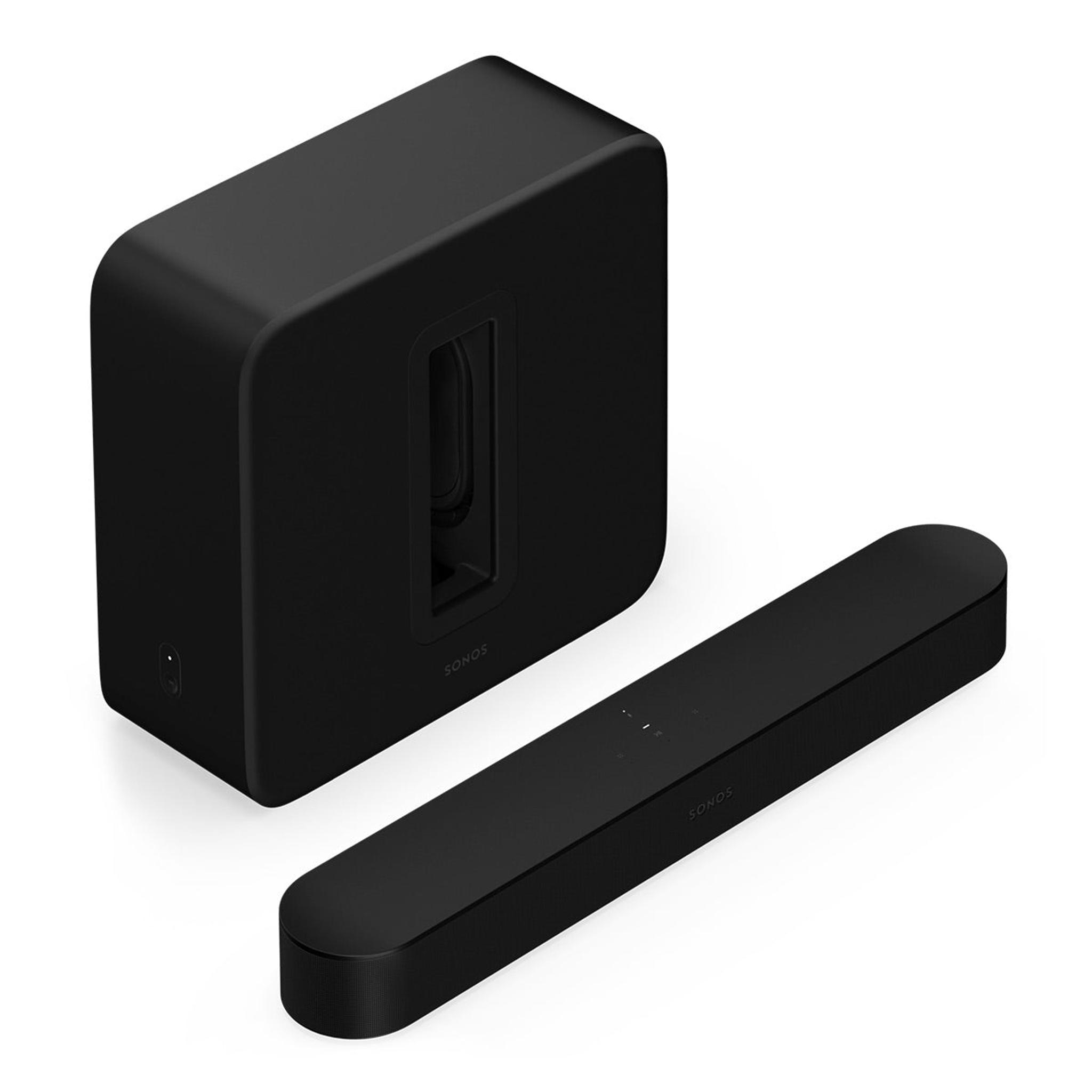 Sonos Premium Entertainment Set with Beam Soundbar (Gen 2) & Sub 4 Subwoofer(Black) - Image 1