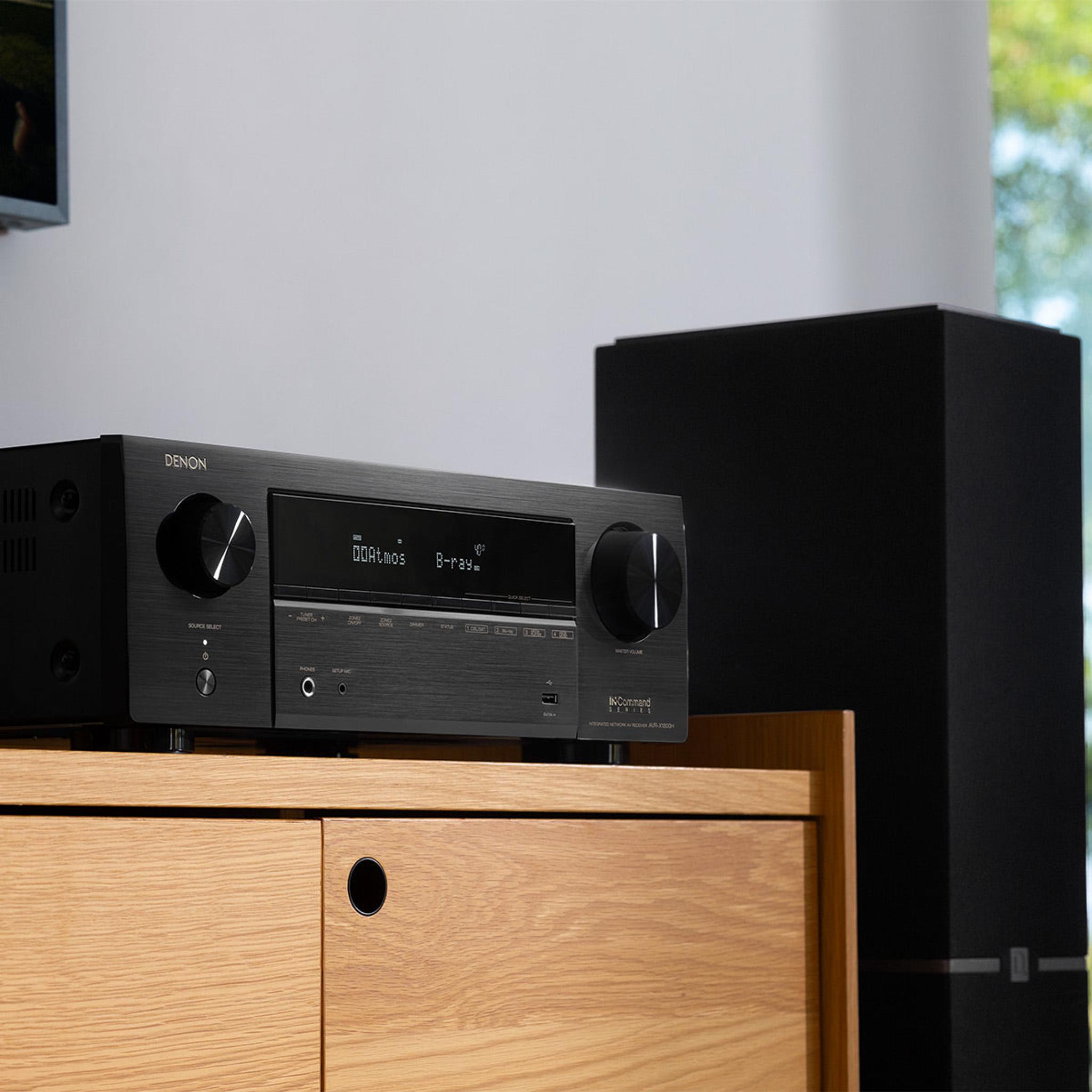 Denon AVRX1800H 7.2 Channel 8K Home Theater Receiver with Dolby Atmos, HEOS Built-In, and Audyssey Room Correction thumbnail 11