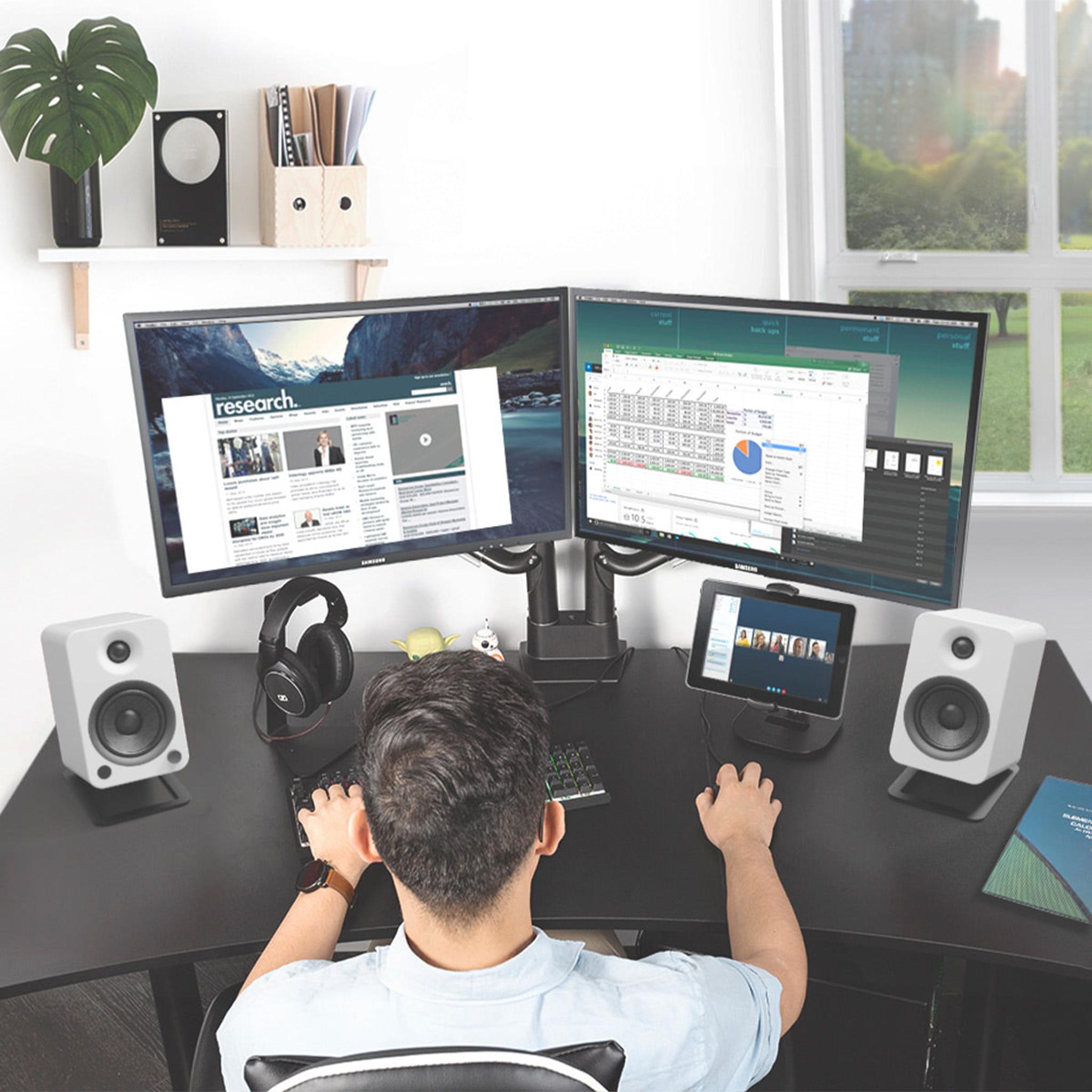 Kanto YU4 Powered Bookshelf Speakers with Built-In Bluetooth - Pair (Matte White) thumbnail 8