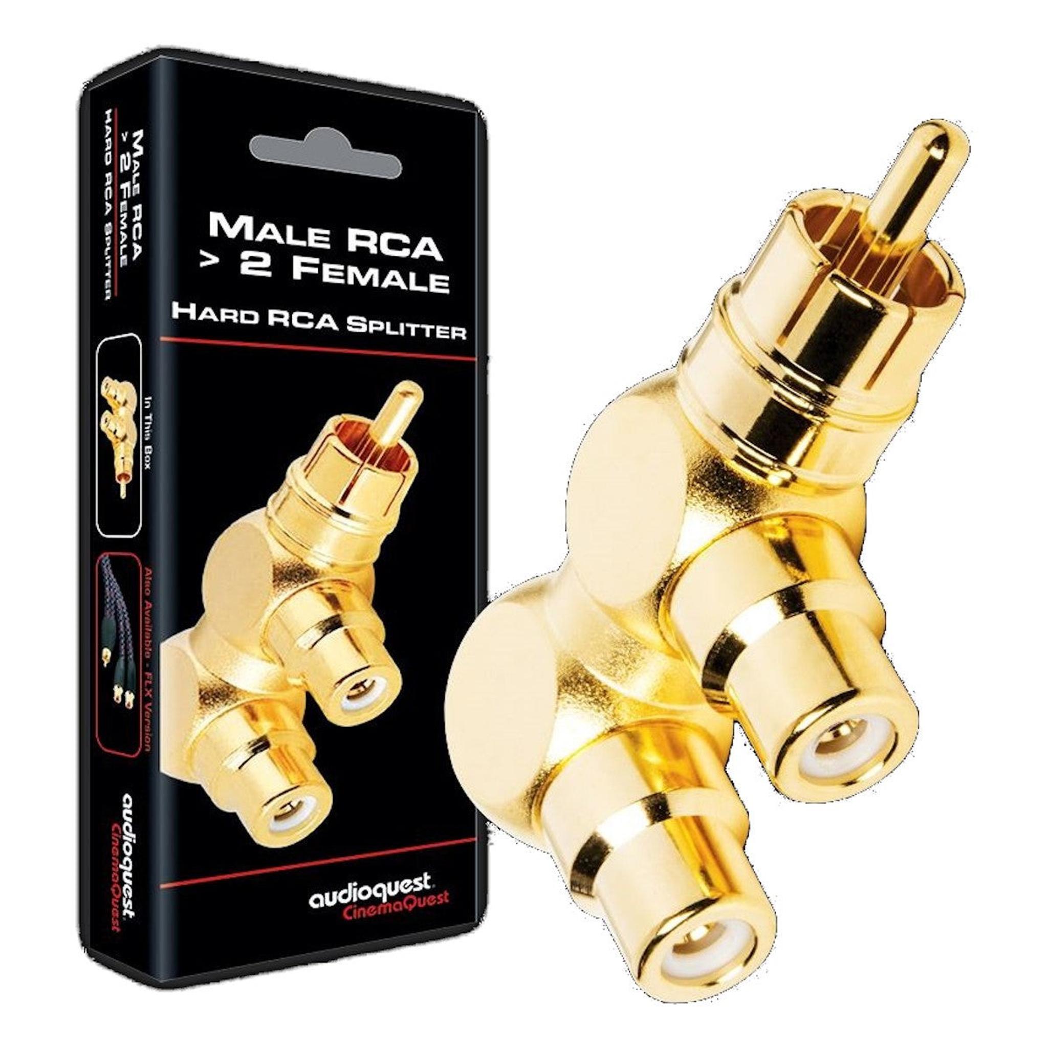 AudioQuest M22F-HRD RCA Male to 2 RCA Female Adaptor thumbnail 2