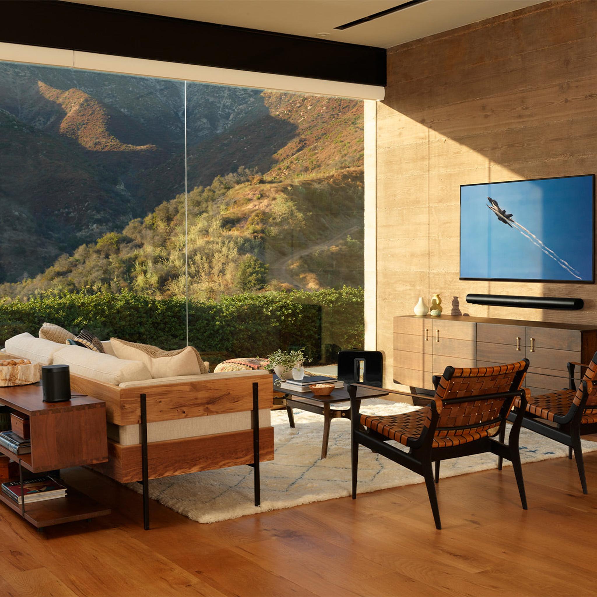 Sonos Premium Immersive Set with Arc Ultra Soundbar, Sub 4 Subwoofer, & Pair of Era 100 Wireless Speakers (Black) thumbnail 11