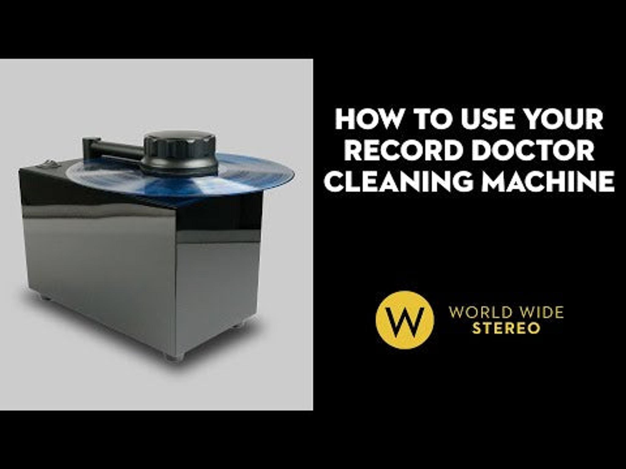 Record Doctor VI Record Cleaning Machine with RxLP Cleaning Solution - 20th Anniversary Edition (Gloss Black), Low Profile Record Clamp, and 12" Cork Turntable Slipmat thumbnail 3