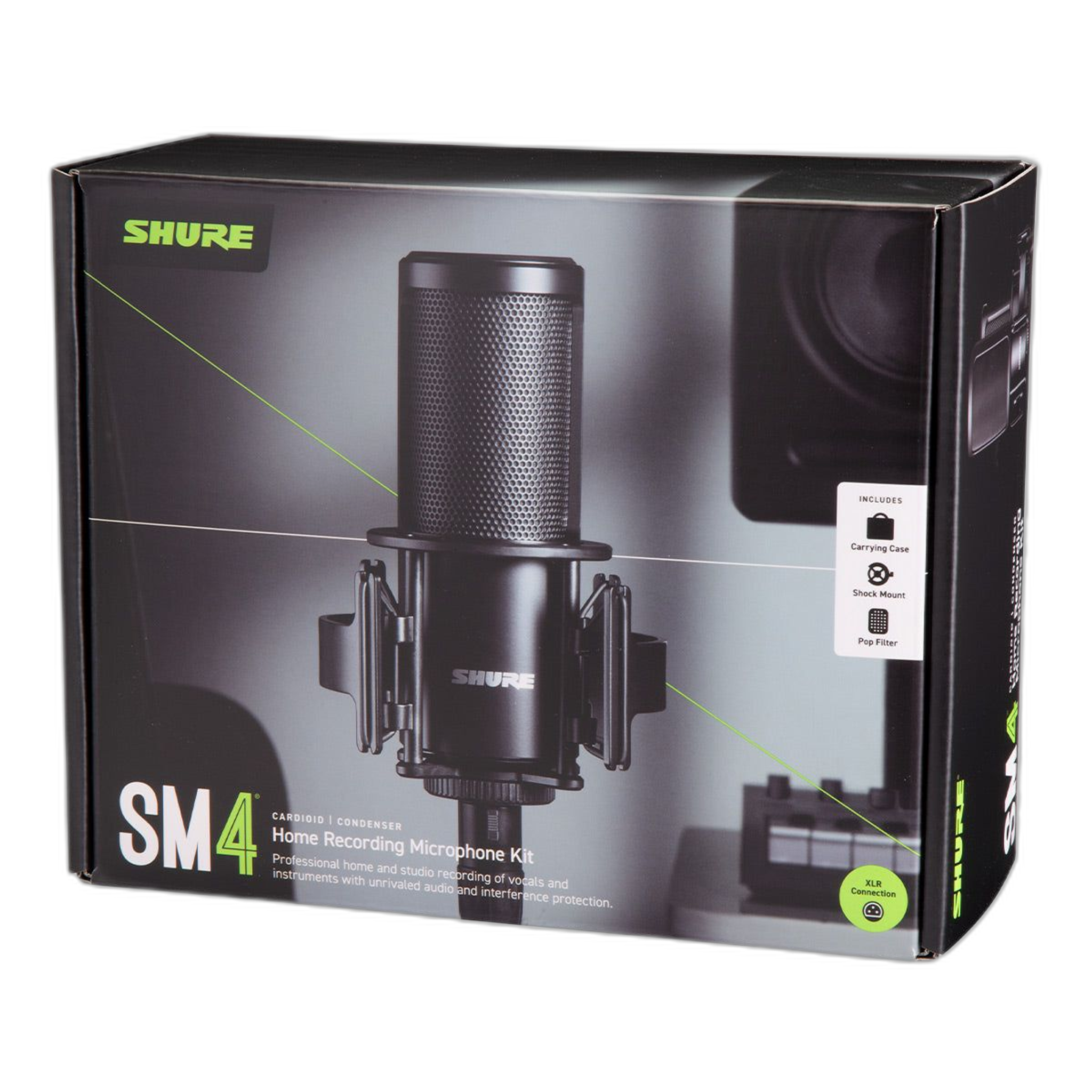 Shure SM4 Condenser Microphone Kit with Shock Mount & Carrying Case thumbnail 12