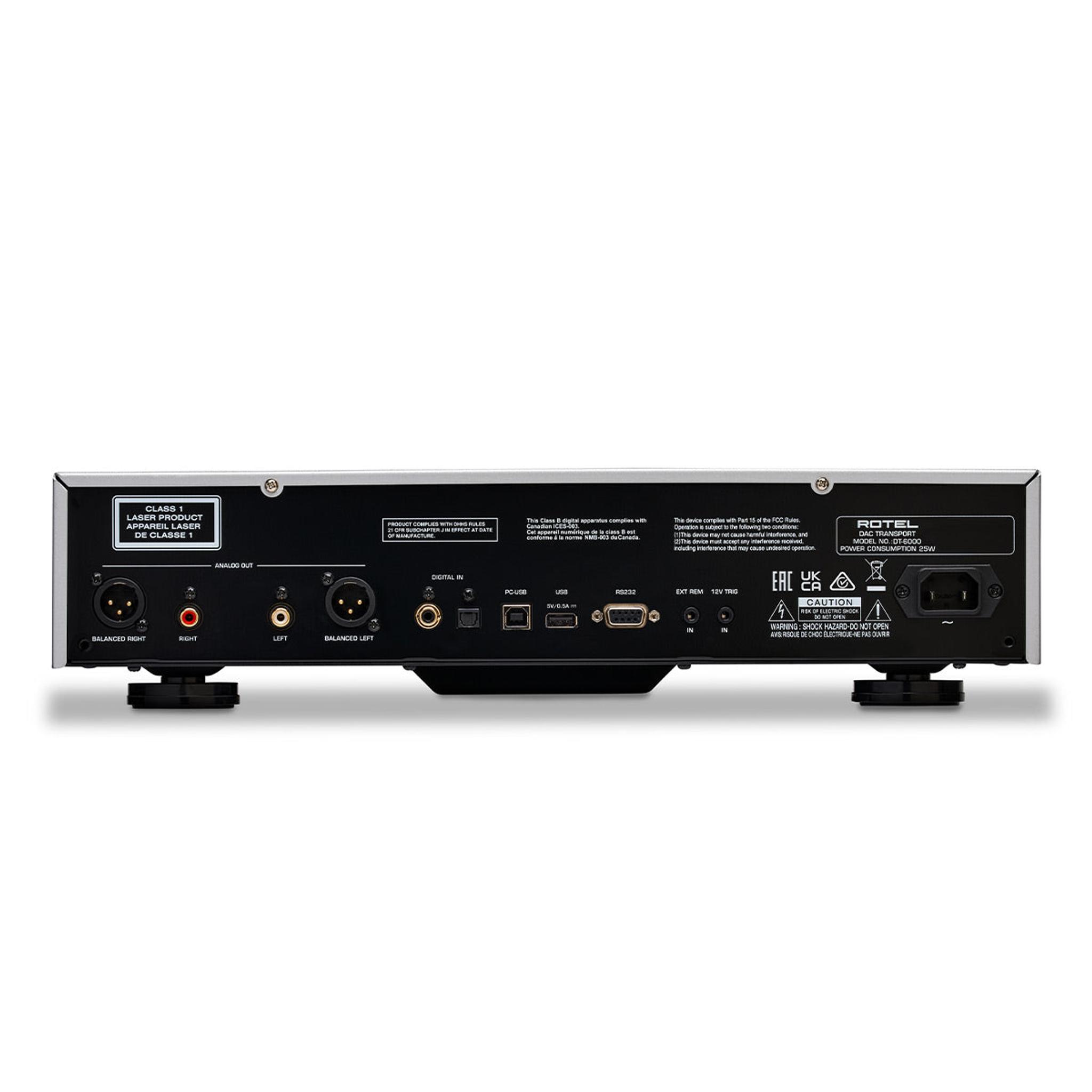 Rotel DT-6000 CD Transport, Player, & DAC (Black) thumbnail 3