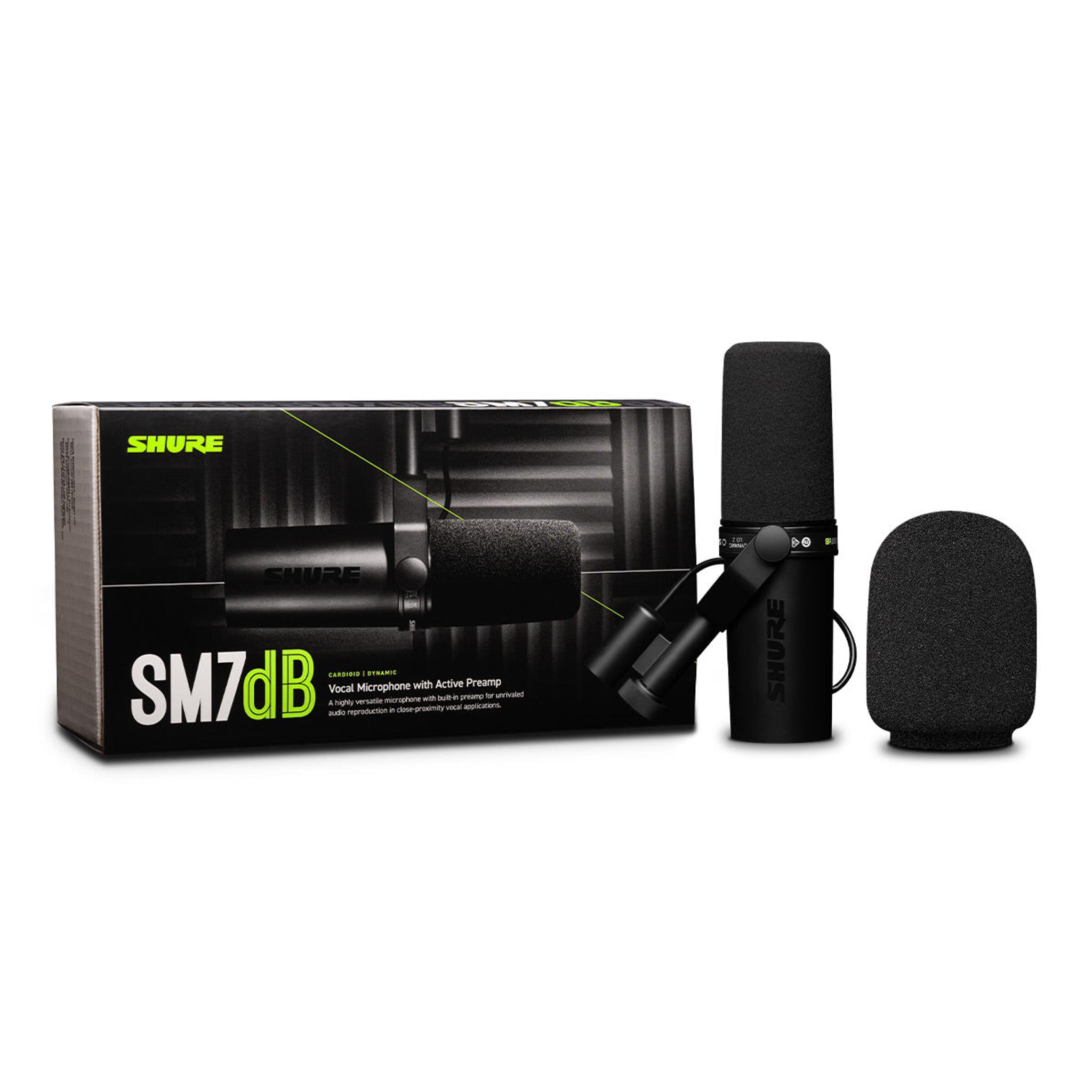 Shure SM7dB Cardioid Dynamic Vocal Microphone with Built-In Active Preamp thumbnail 13