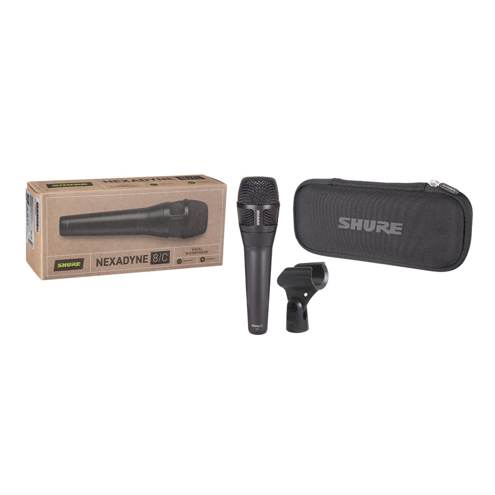 Shure Nexadyne NXN8/C Cardioid XLR Handheld Vocal Microphone (Black) thumbnail 8