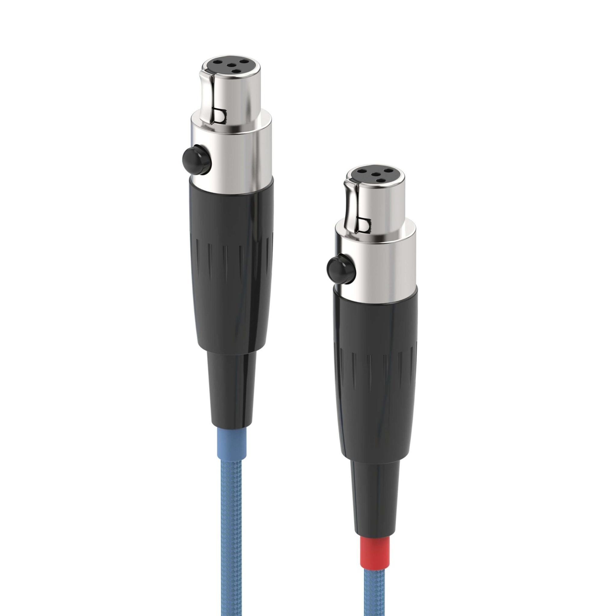 Dekoni Audio Ensemble 64" 4.4 + Mini XLR Blue Nylon Woven Jacket thumbnail 4
