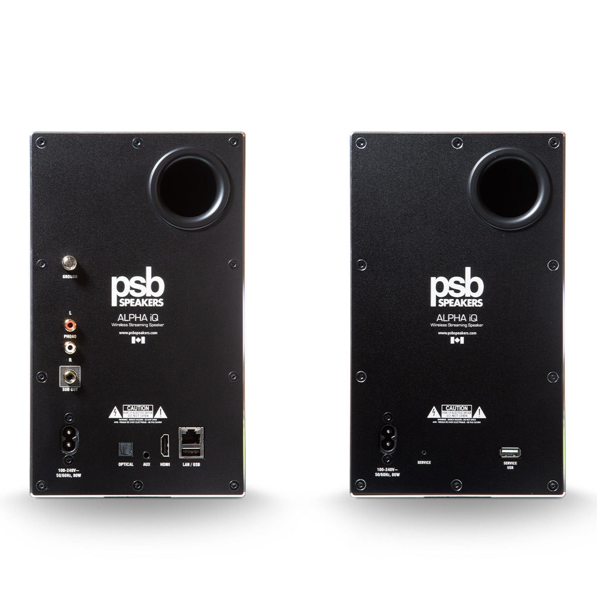 PSB Alpha iQ Powered Streaming Speakers - Pair (Black) thumbnail 4