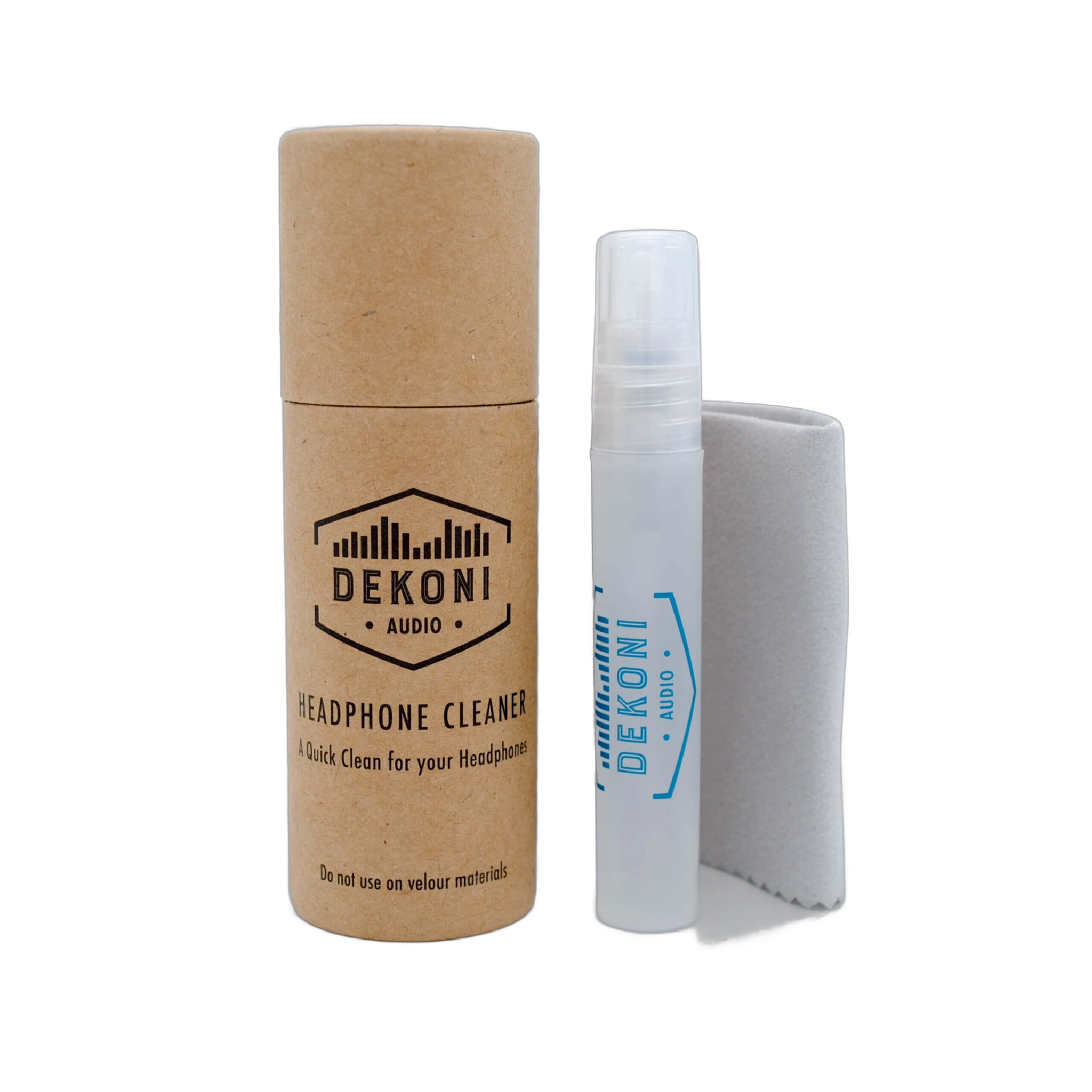 Dekoni Audio Headphone Cleaning Kit with Cleaning Spray and Cloth