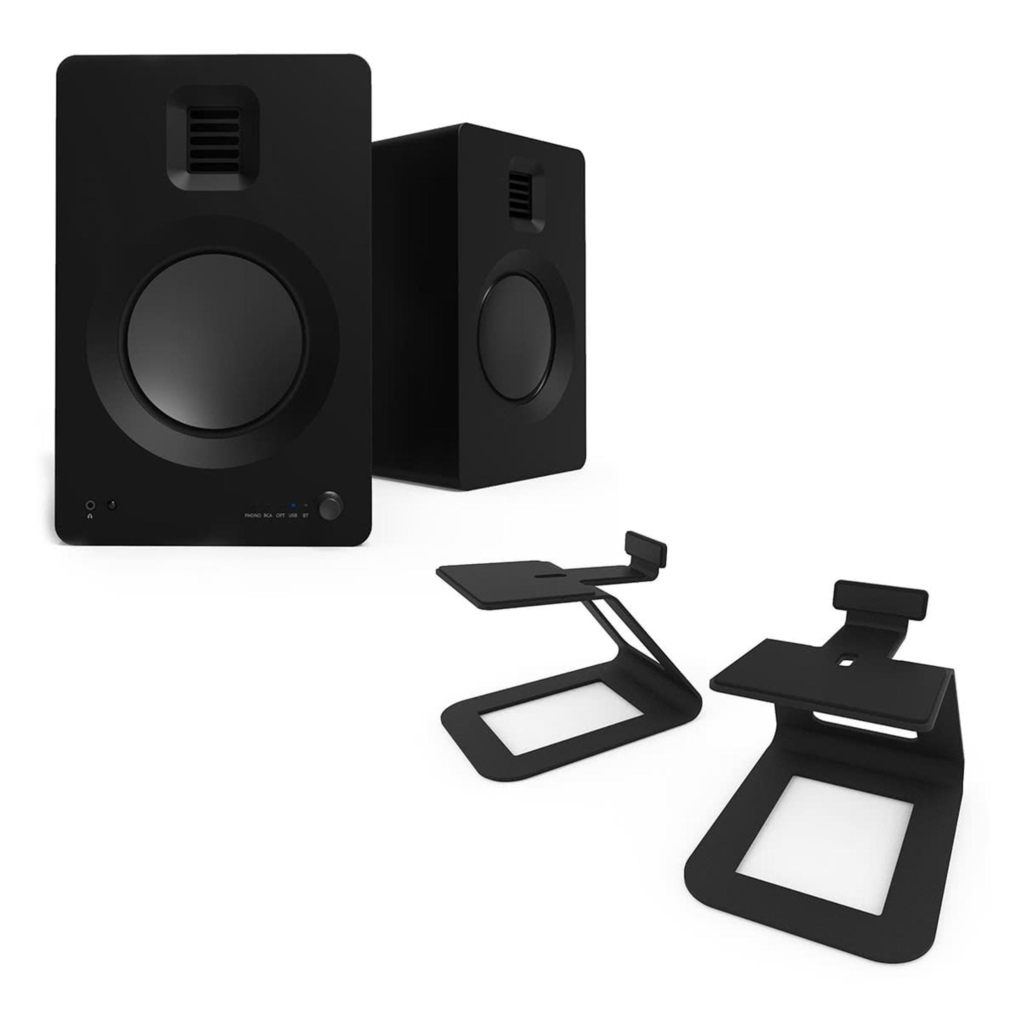 Kanto TUK Premium Powered Speakers with SE6 Elevated Desktop Speaker Stands (Black) thumbnail 6