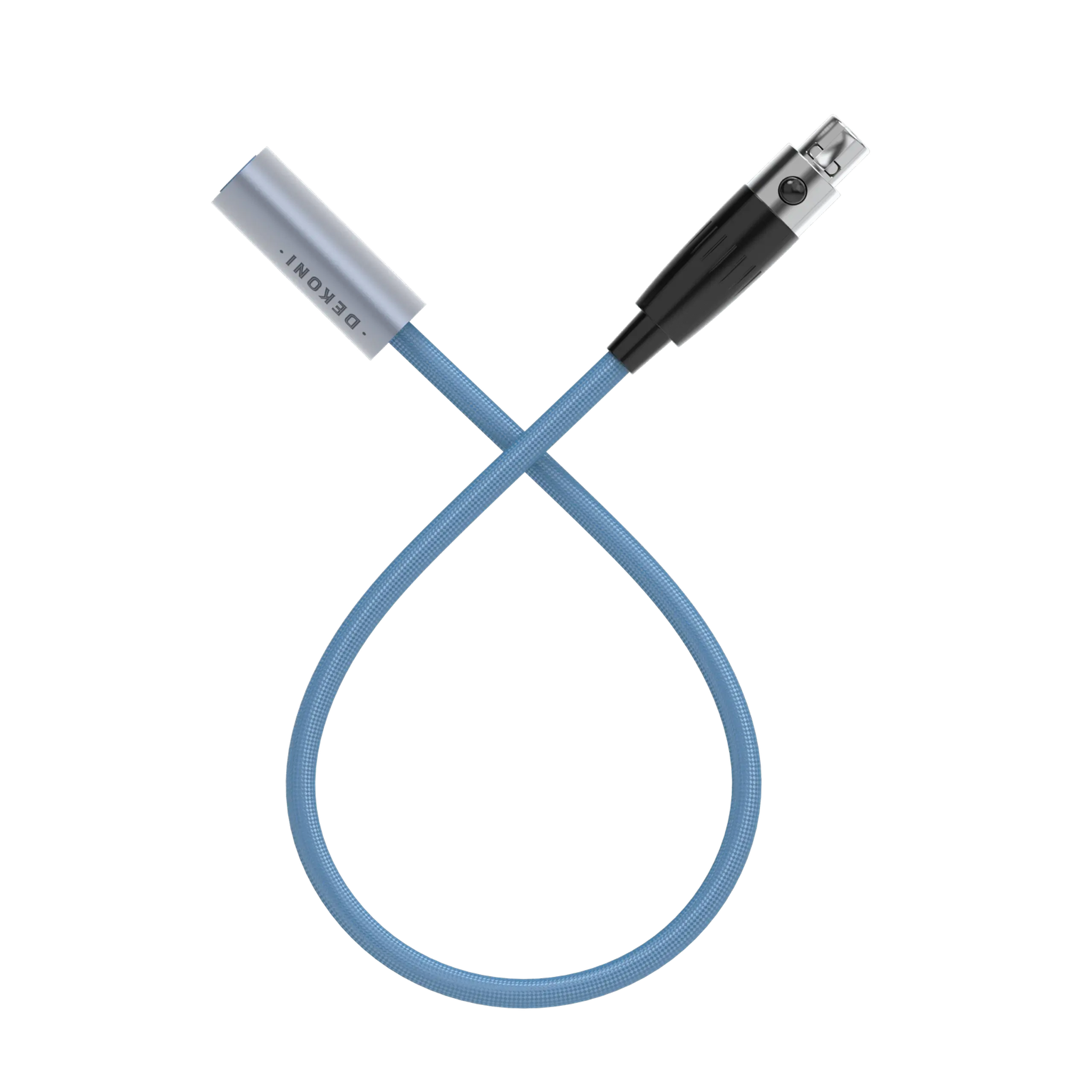 Dekoni Audio Ensemble Post-Split Nylon Wrapped Cable with Single 3-pin Mini XLR - Image 1