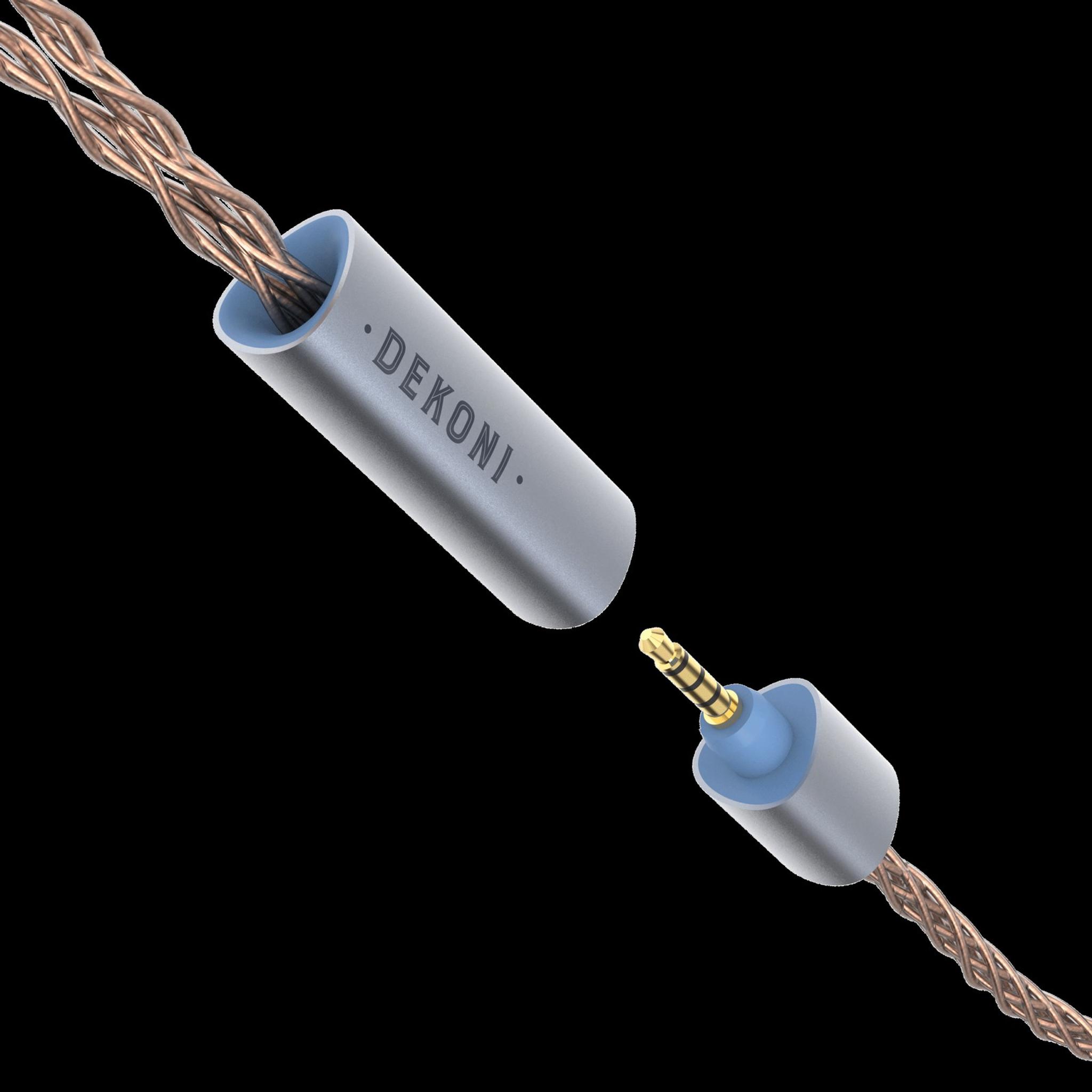 Dekoni Audio Ensemble Presplit PCUHD Twisted Cable with 6.35mm Unbalanced Connector (52") thumbnail 4
