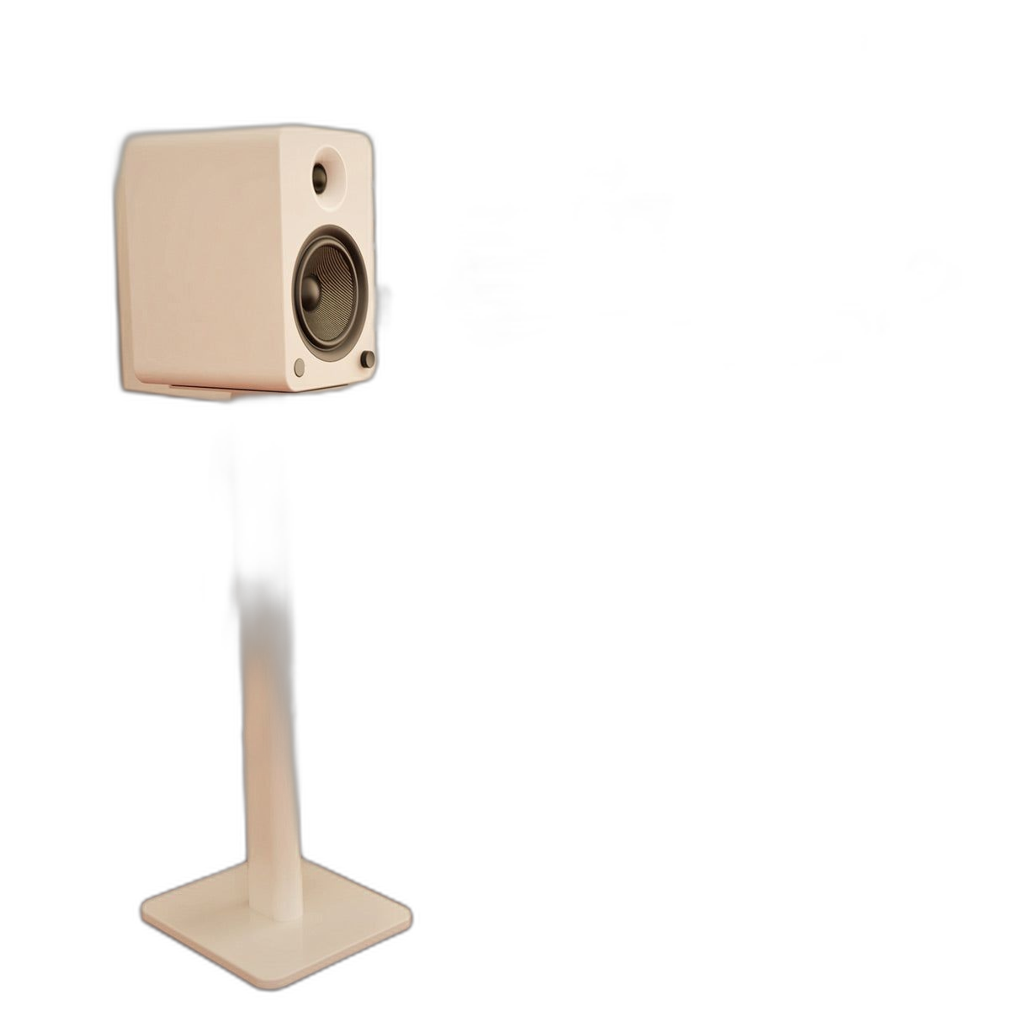 Kanto SP26PL 26" Bookshelf Speaker Stands with Rotating Top Plates and Cable Management - Pair (White) thumbnail 3