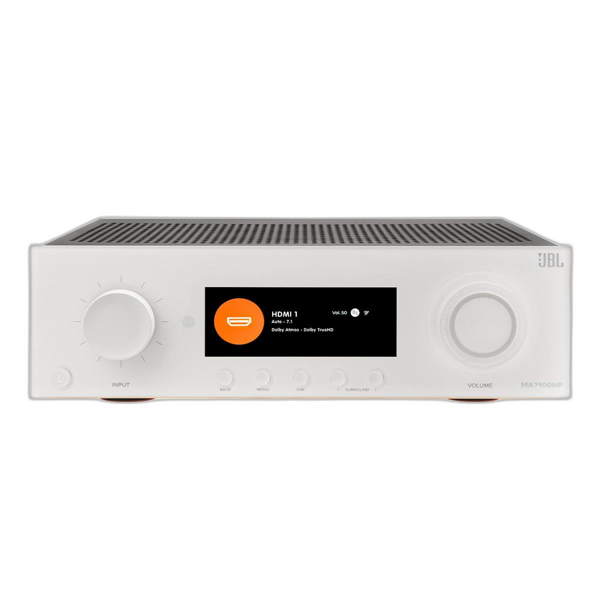 JBL MA7100HP 7.2-Channel 8K AV Receiver (White) - Image 1