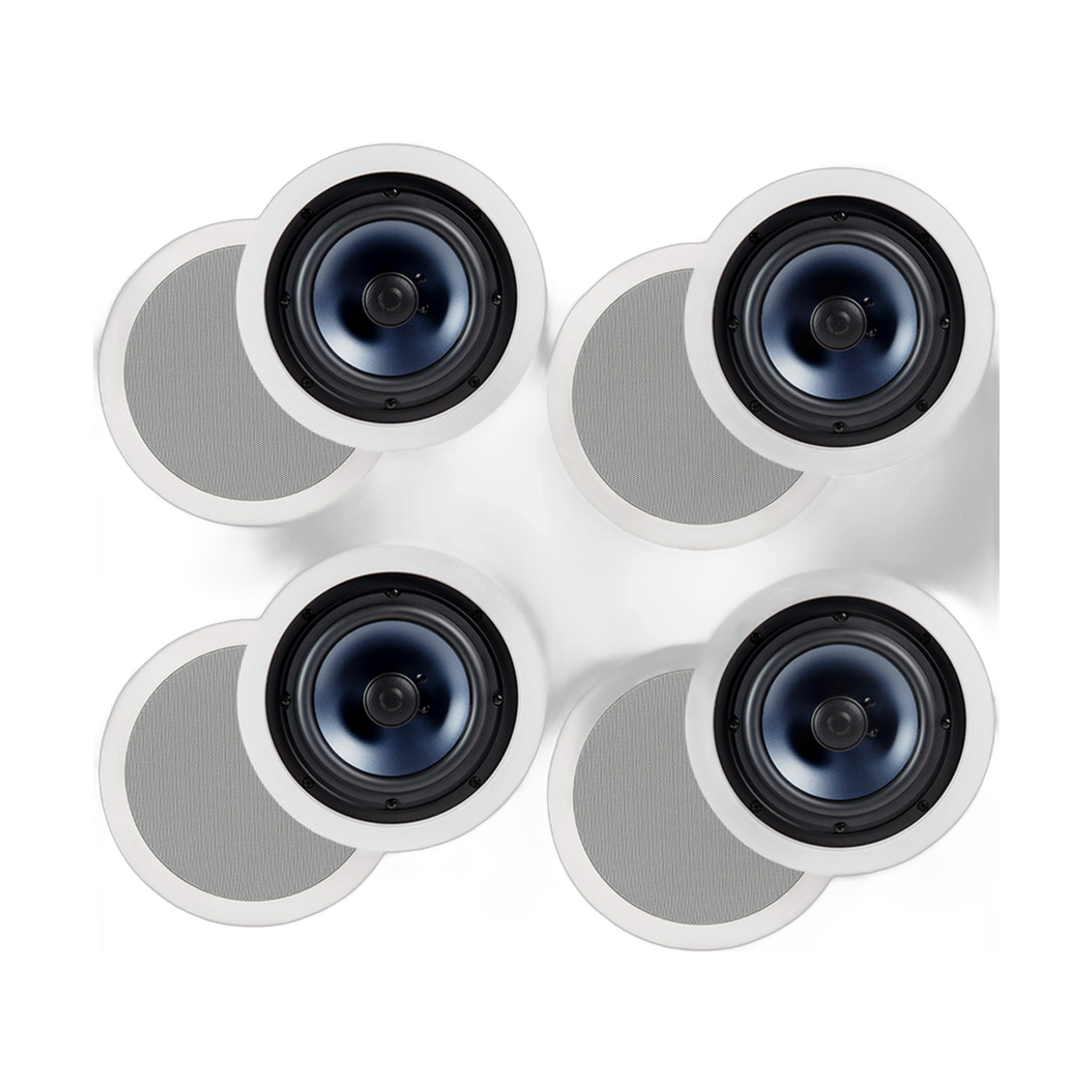 Polk Audio RC80I 2 Way In Ceiling Speakers - 4 Pack (White)