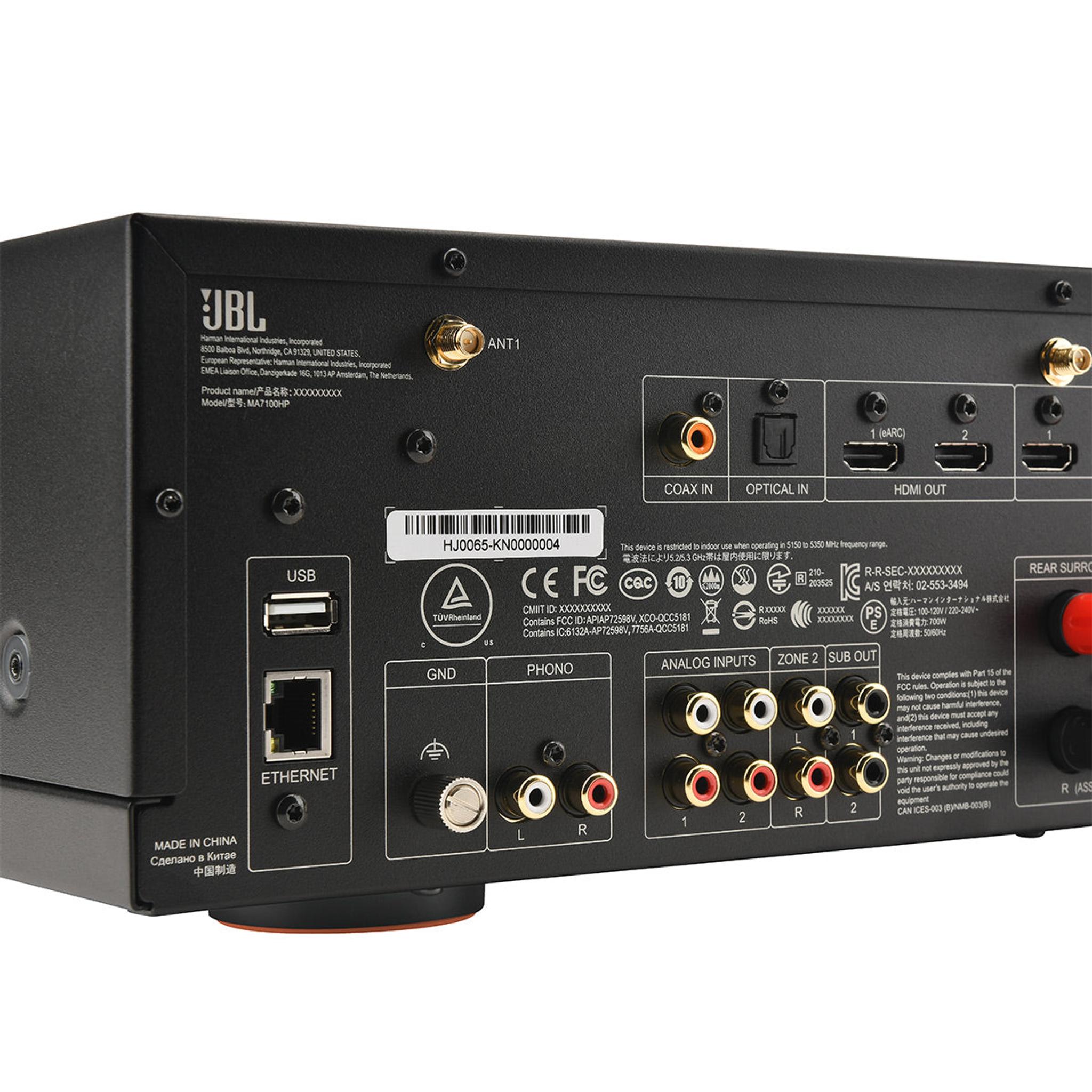 JBL MA7100HP 7.2-Channel 8K AV Receiver (Black) thumbnail 9