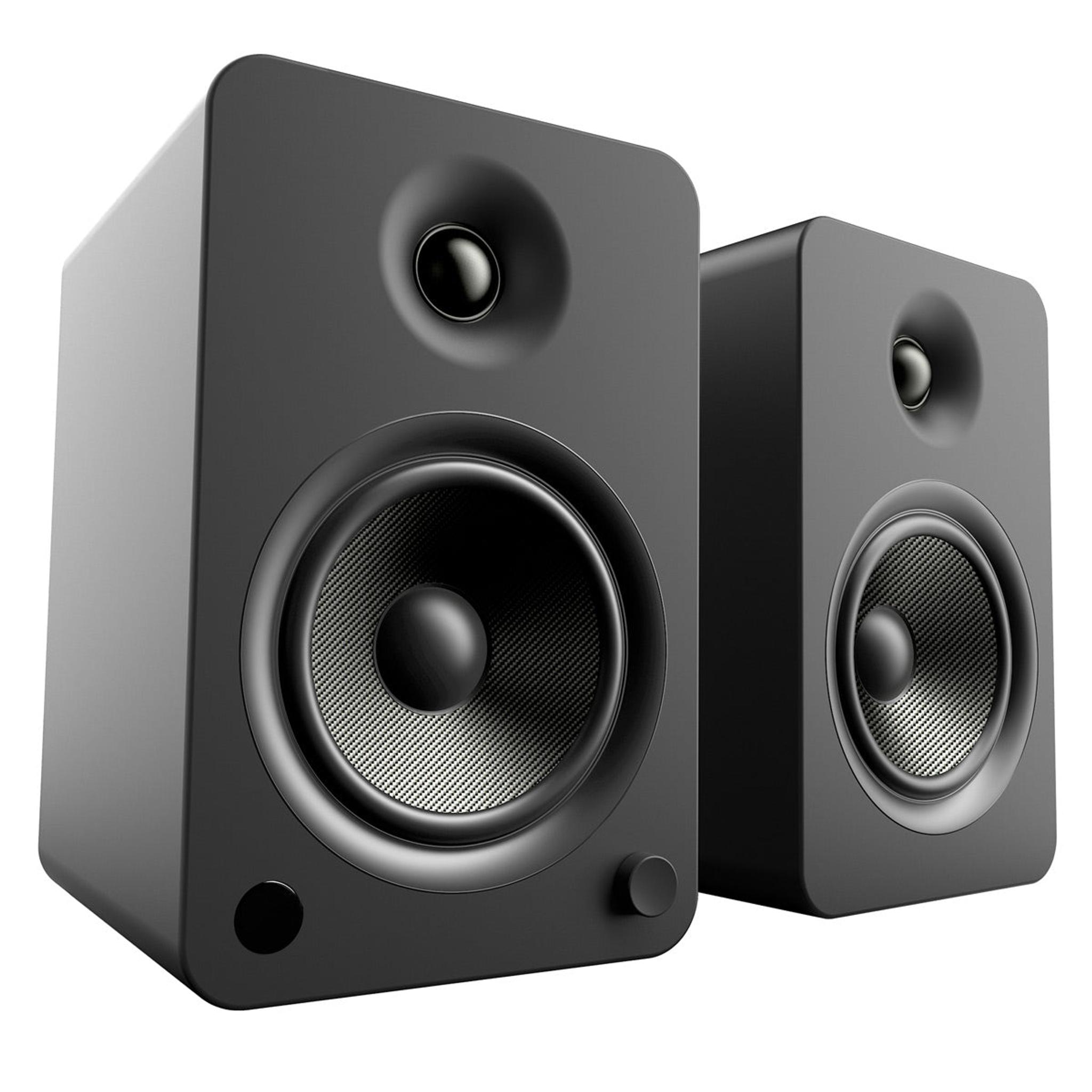 Kanto YU6 Powered Bookshelf Speakers with Built-In Bluetooth - Pair (Matte Black) - Image 1