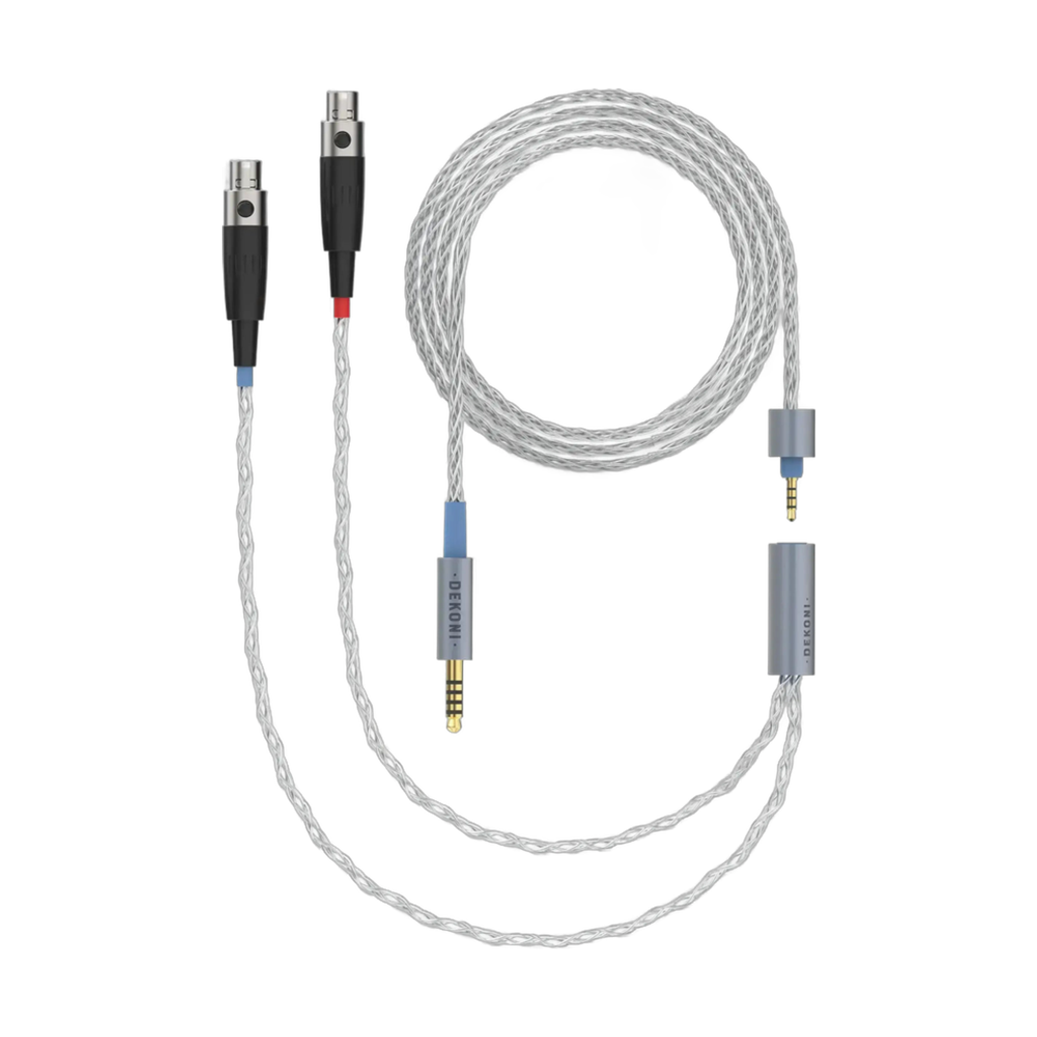 Dekoni Audio Ensemble 4.4mm 52" Braided Cable with 4-pin Mini XLR Headphone Connectors