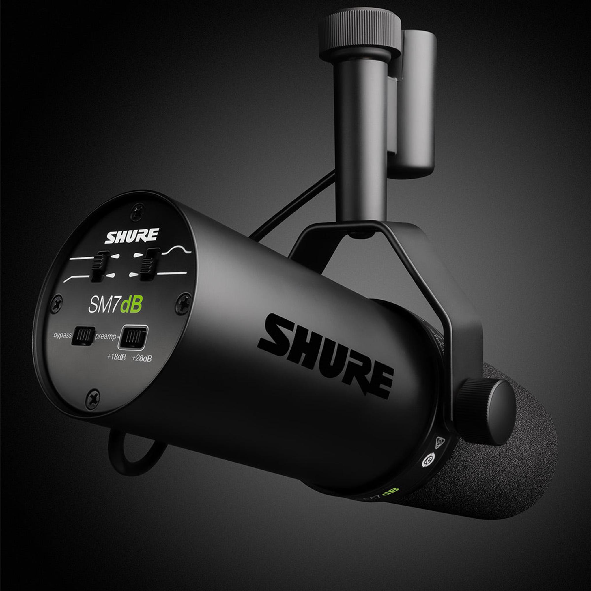 Shure SM7dB Cardioid Dynamic Vocal Microphone with Built-In Active Preamp thumbnail 12
