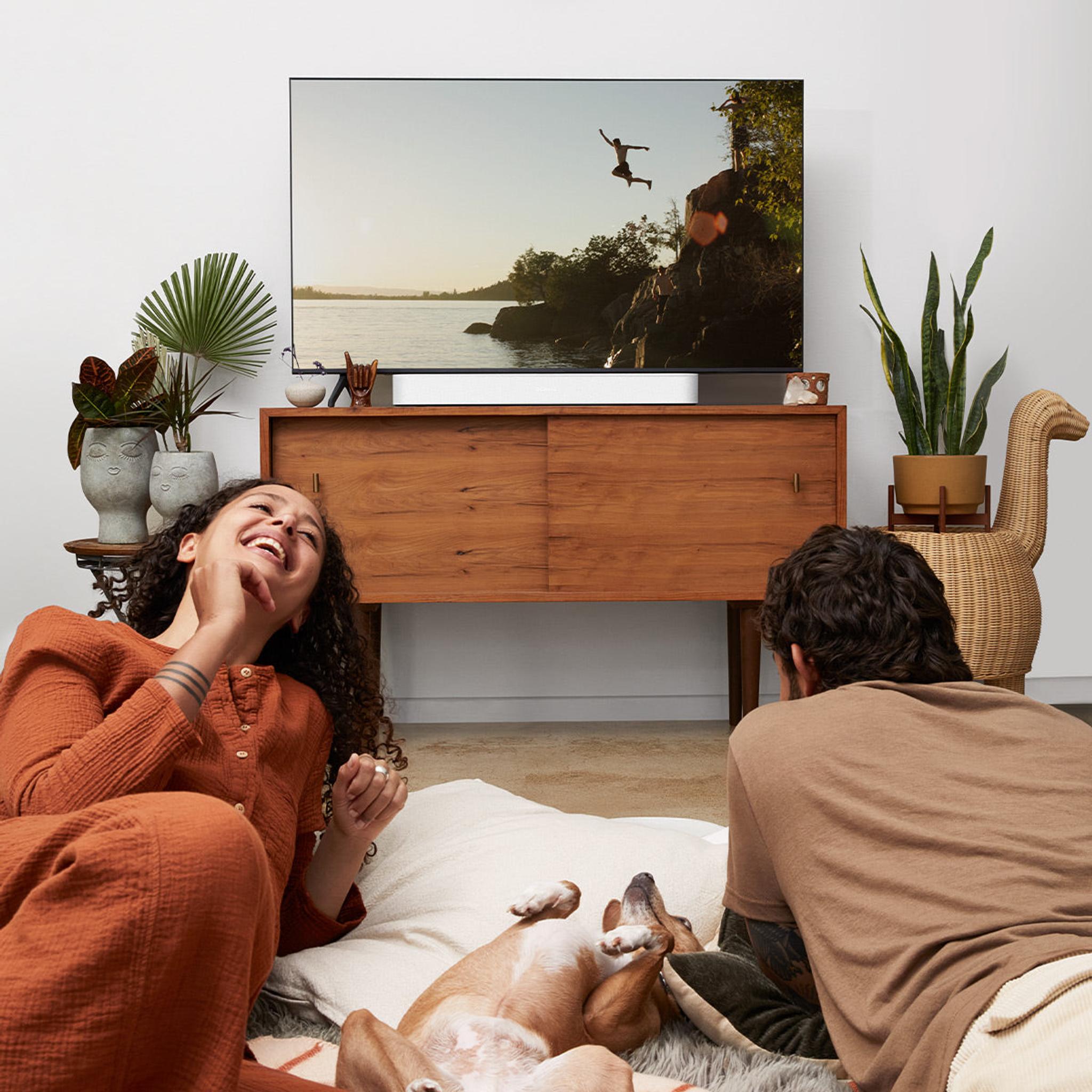 Sonos Premium Immersive Set with Beam Soundbar (Gen 2), Sub 4 Subwoofer, & Pair of Era 100 Wireless Speakers (White) thumbnail 21