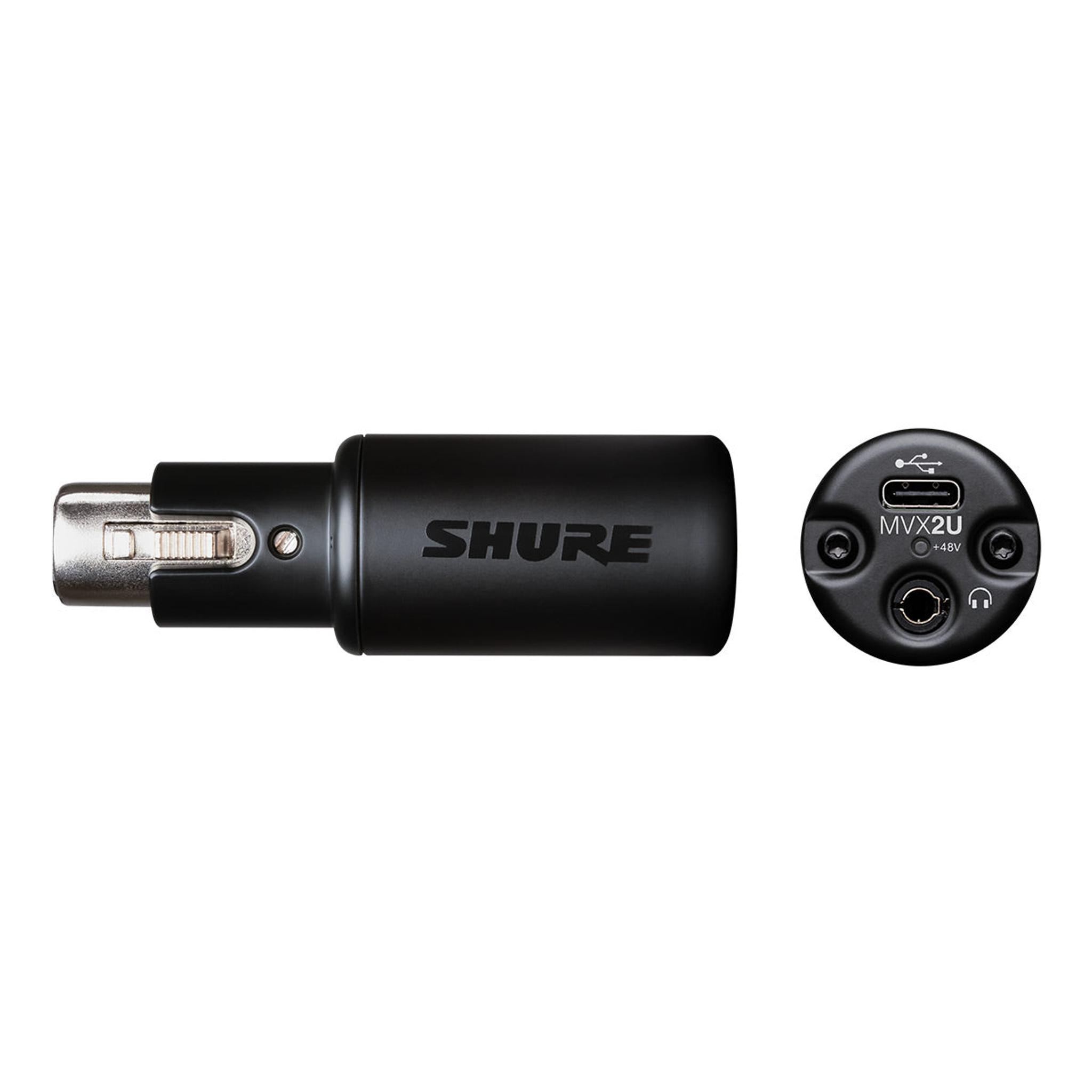 Shure MVX2U Digital Audio Interface XLR to USB-C Adapter with Headphone Output thumbnail 6