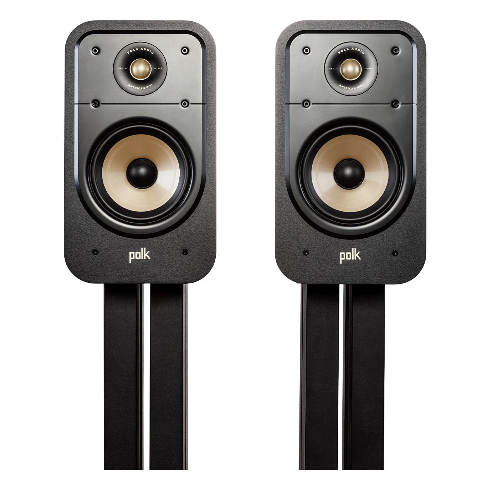 Polk Audio Signature Elite ES20 Bookshelf Speakers - Pair (Black) - Image 1