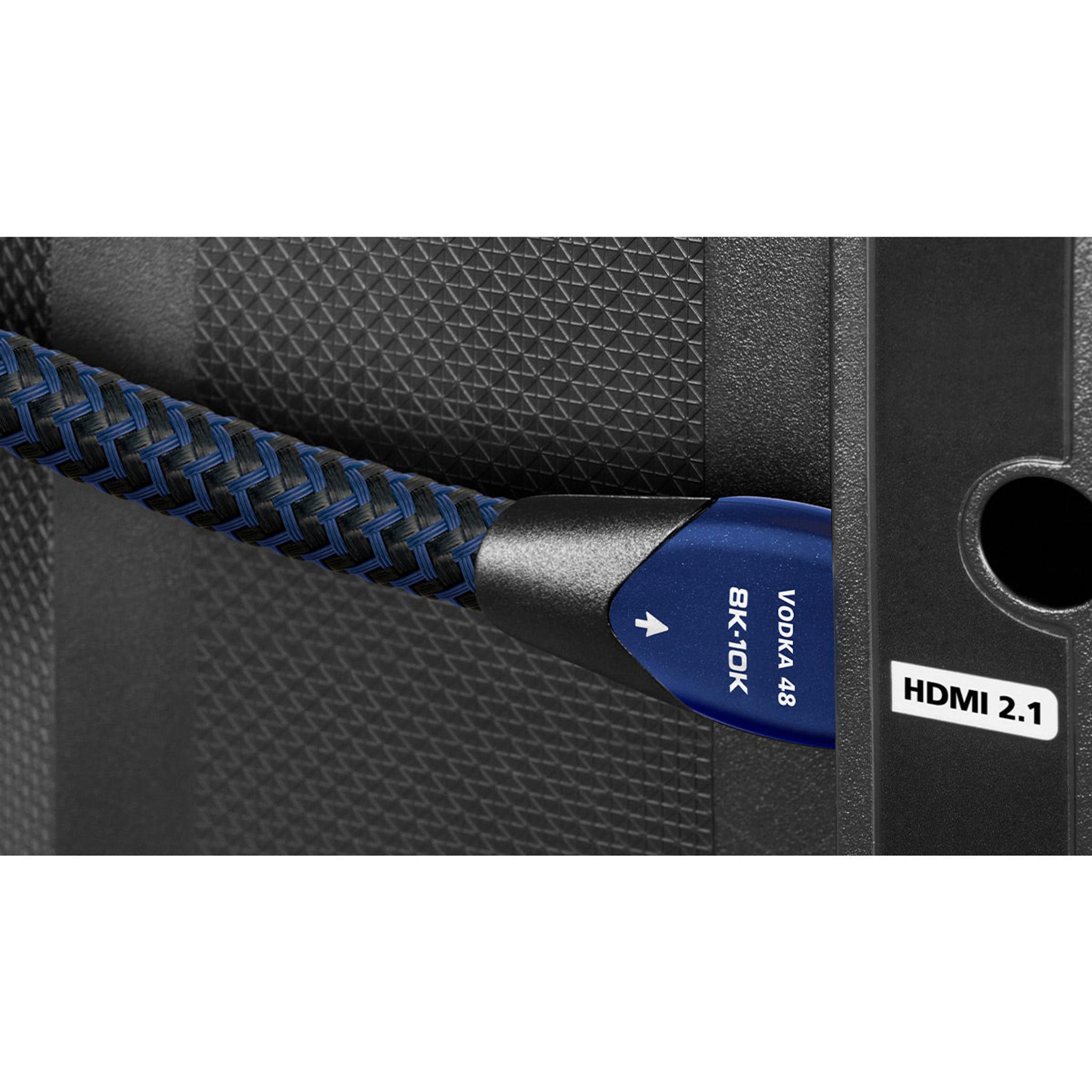 AudioQuest Vodka 48 8K-10K 48Gbps Ultra High Speed Cable HMDI Cable - 2.46 ft. (.75m) thumbnail 4
