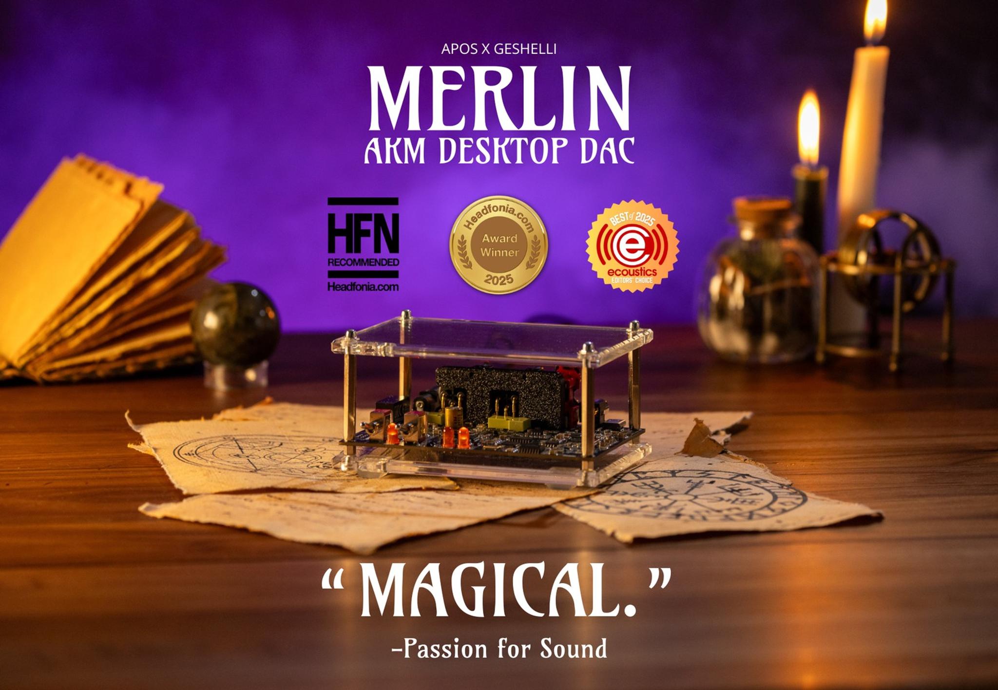 Apos x Geshelli Merlin AKM Desktop DAC thumbnail 2