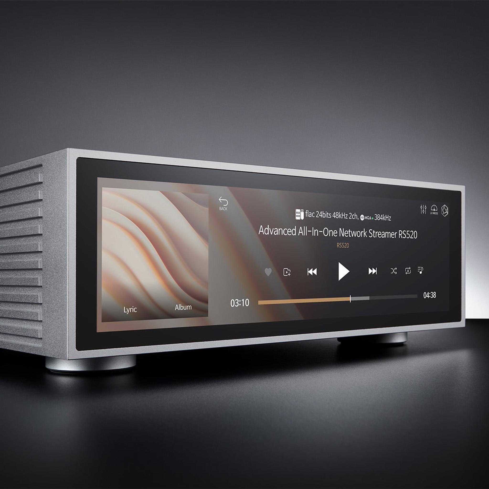 HiFi Rose RS520 Wireless Network Streamer & Integrated Amplifier with Built-In ESS Sabre DAC (Silver) with RSA780 Reference CD Drive and Ripper thumbnail 9