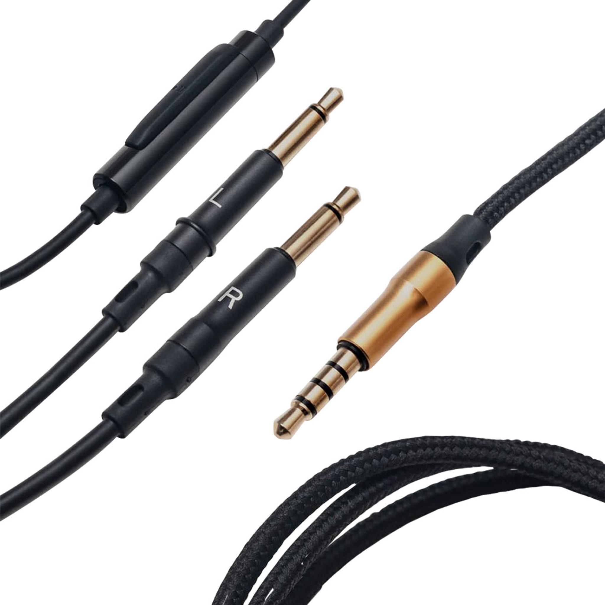Meze Audio Mono 3.5mm 99 Series Gold Standard Headphone Cable with Microphone - 3.9 ft. - Image 1