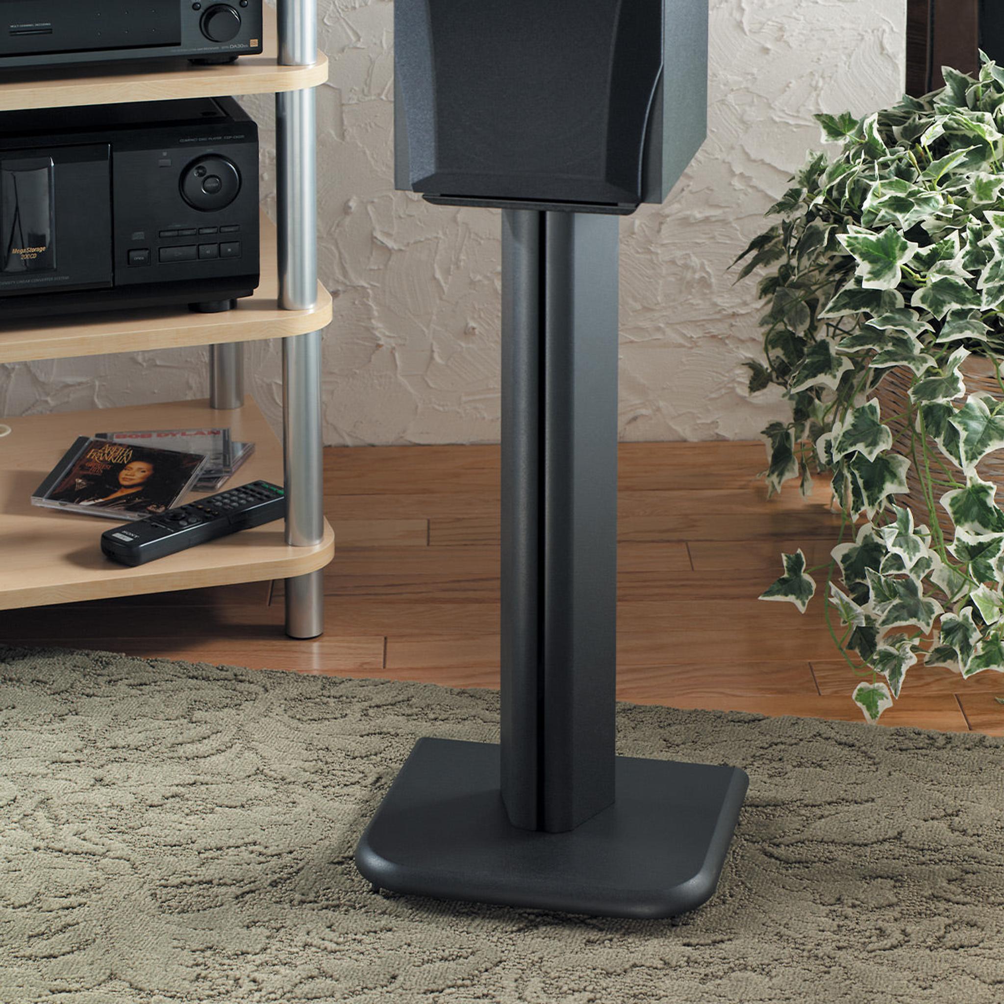 Sanus BF24 24" Fixed-Height Basic Foundations Speaker Stands - Pair (Black) thumbnail 6
